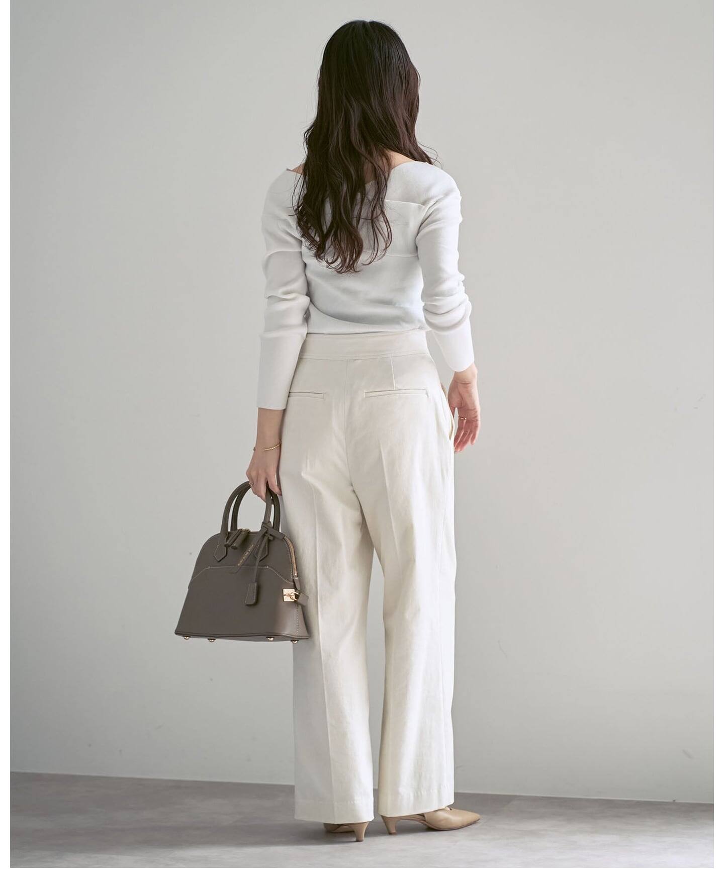 クロスリブオフショルダーニット（ニット／セーター）｜NOBLE