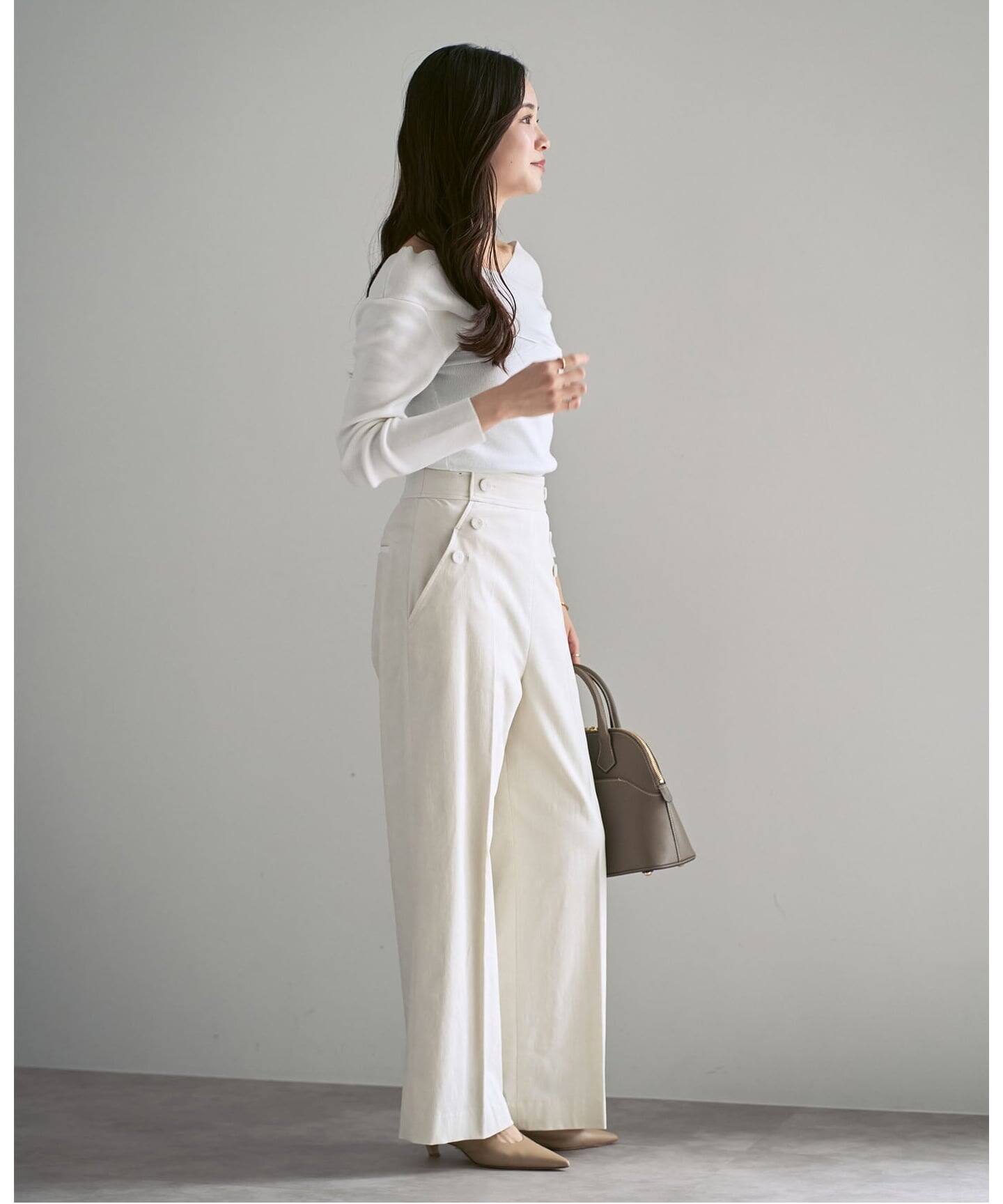 予約》クロスリブオフショルダーニット（ニット／セーター）｜NOBLE