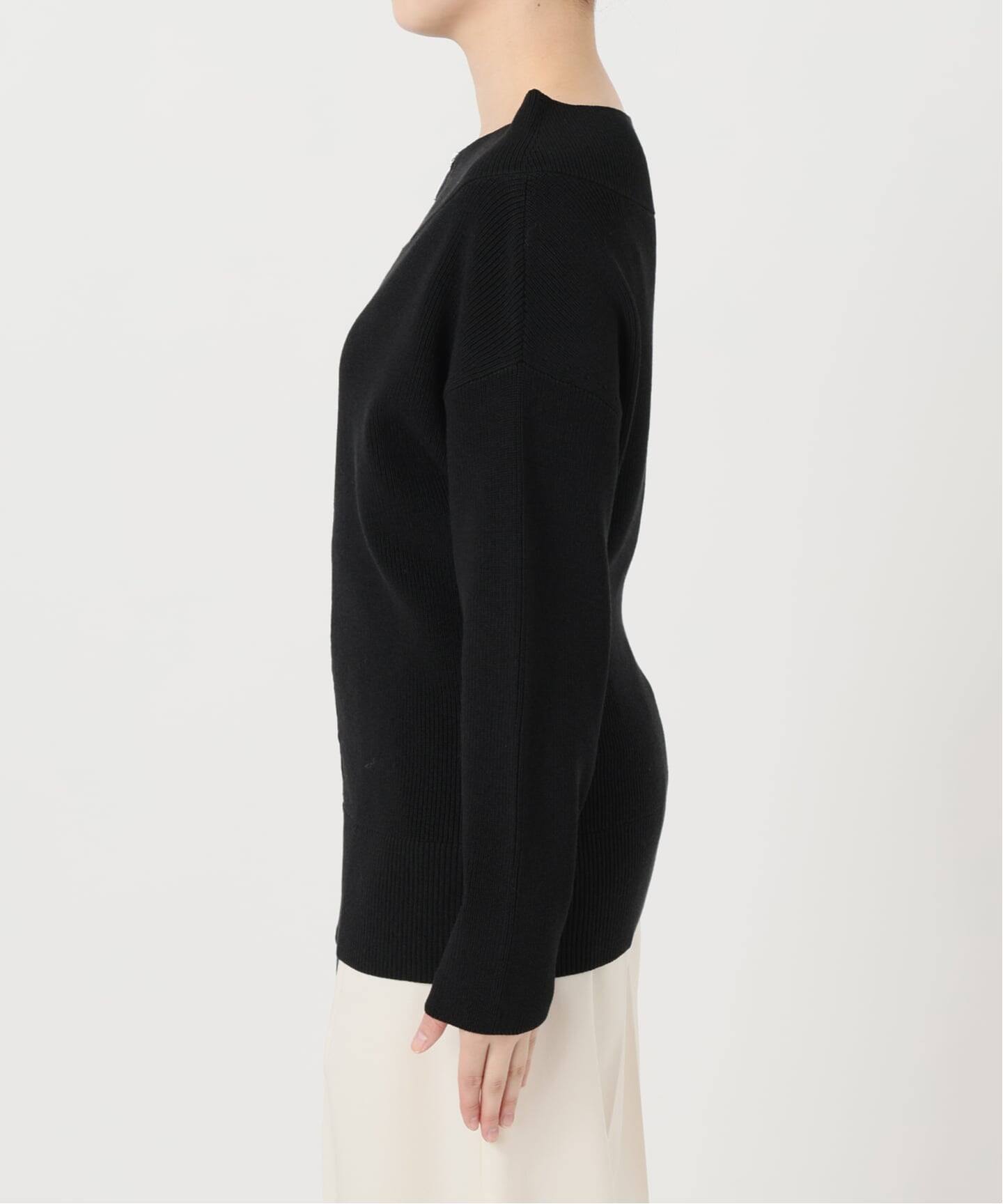 お値下げ！ノーブル　フロントジップボートネックニット WEB限定追加》フロントジップボートネックニット（ニット