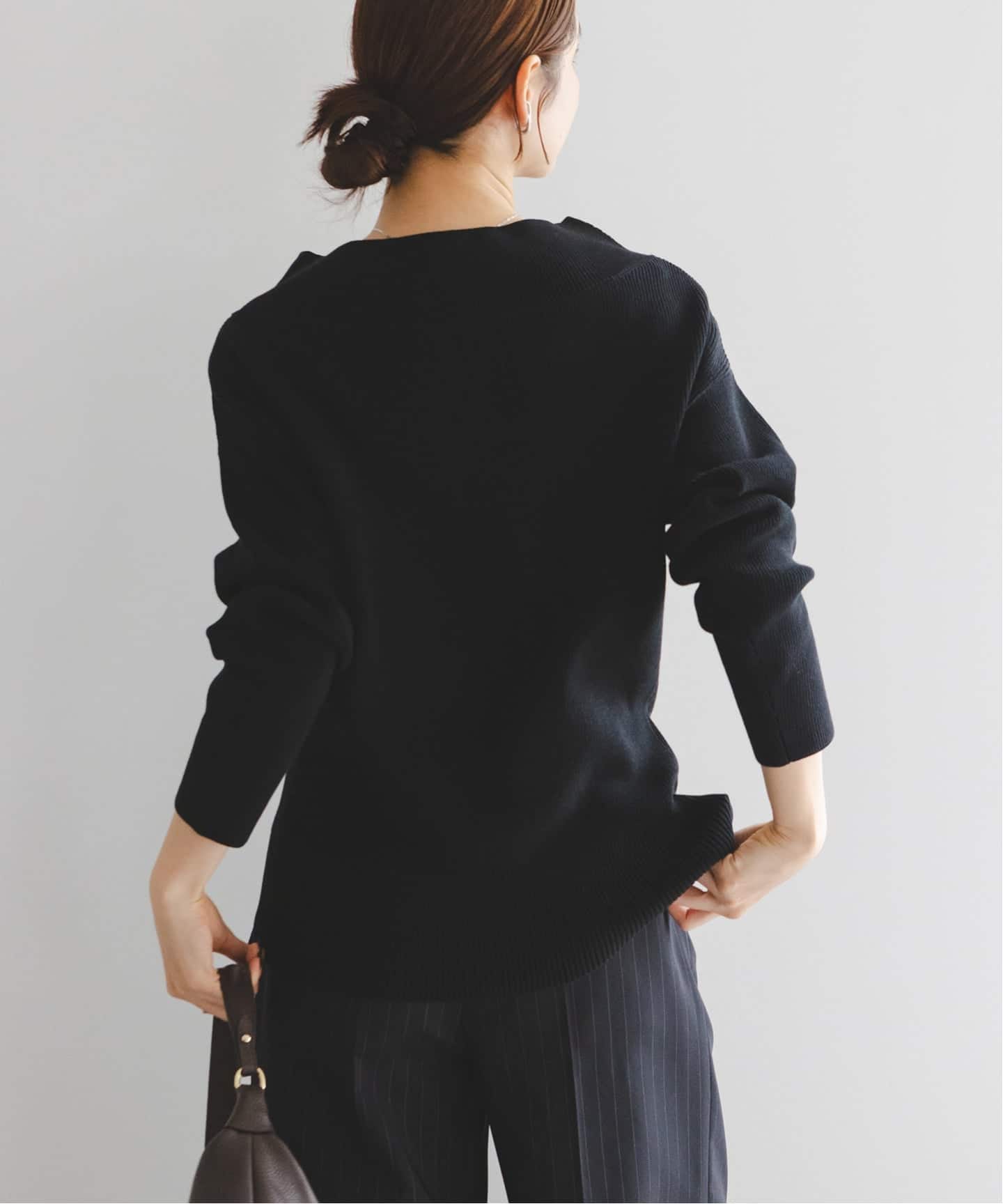 お値下げ！ノーブル　フロントジップボートネックニット WEB限定追加》フロントジップボートネックニット | ノーブル