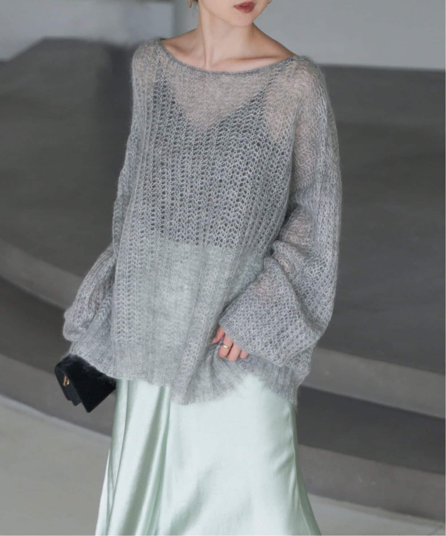 noble モヘヤウールシアープルオーバー モヘヤウールシアープルオーバー（ニット／セーター）｜NOBLE