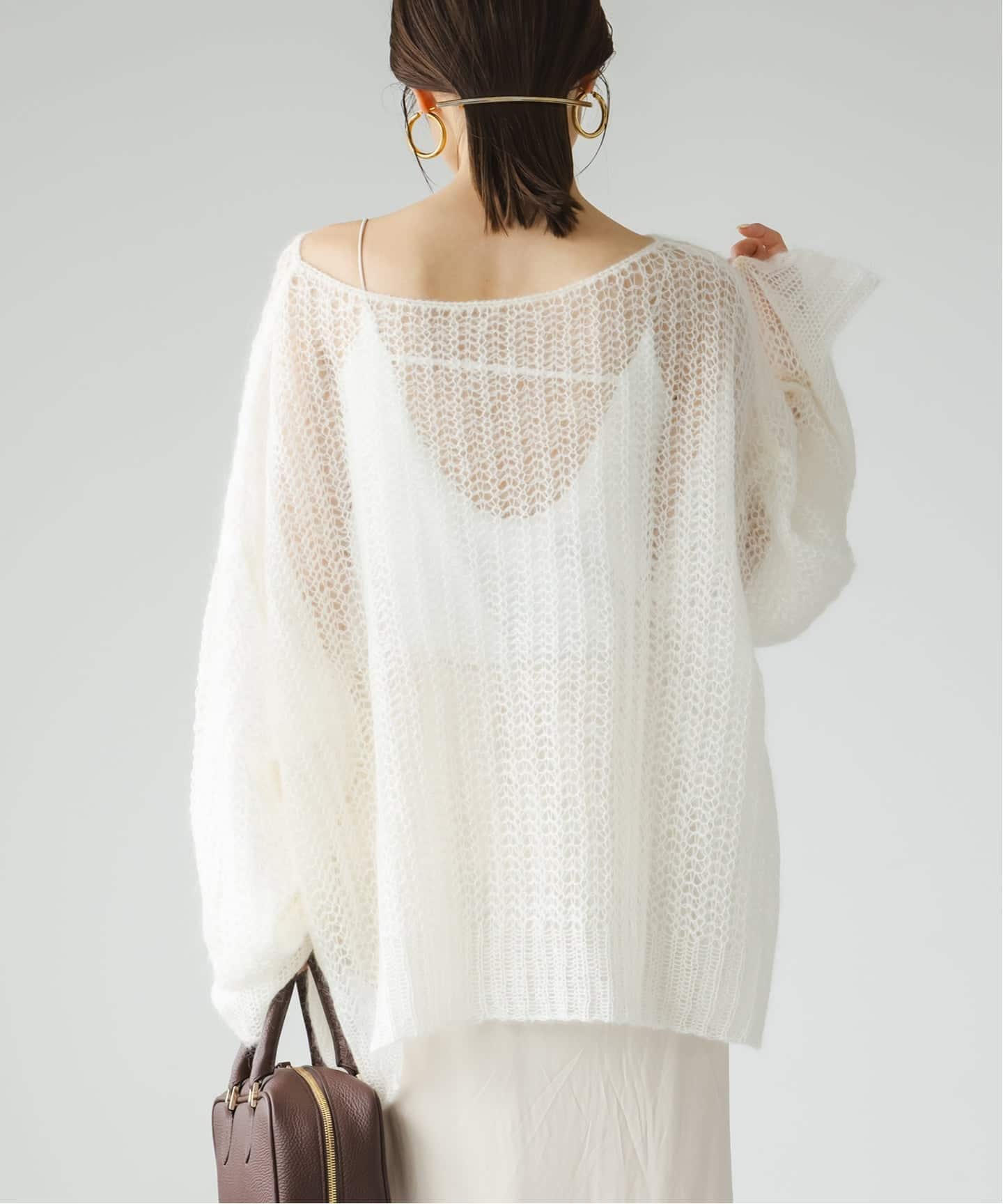 noble モヘヤウールシアープルオーバー モヘヤウールシアープルオーバー（ニット／セーター）｜NOBLE