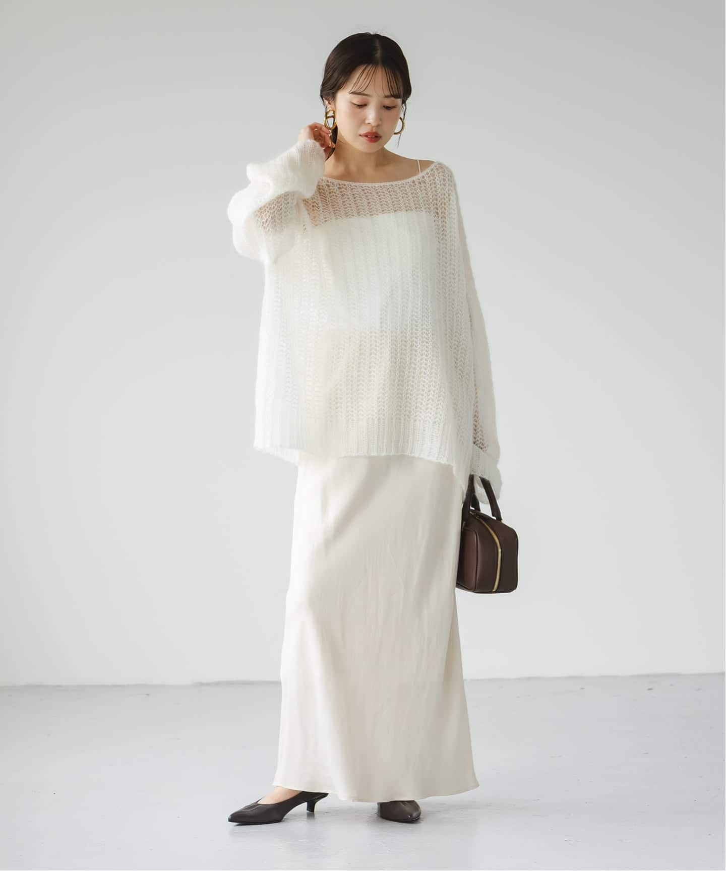 noble モヘヤウールシアープルオーバー モヘヤウールシアープルオーバー（ニット／セーター）｜NOBLE