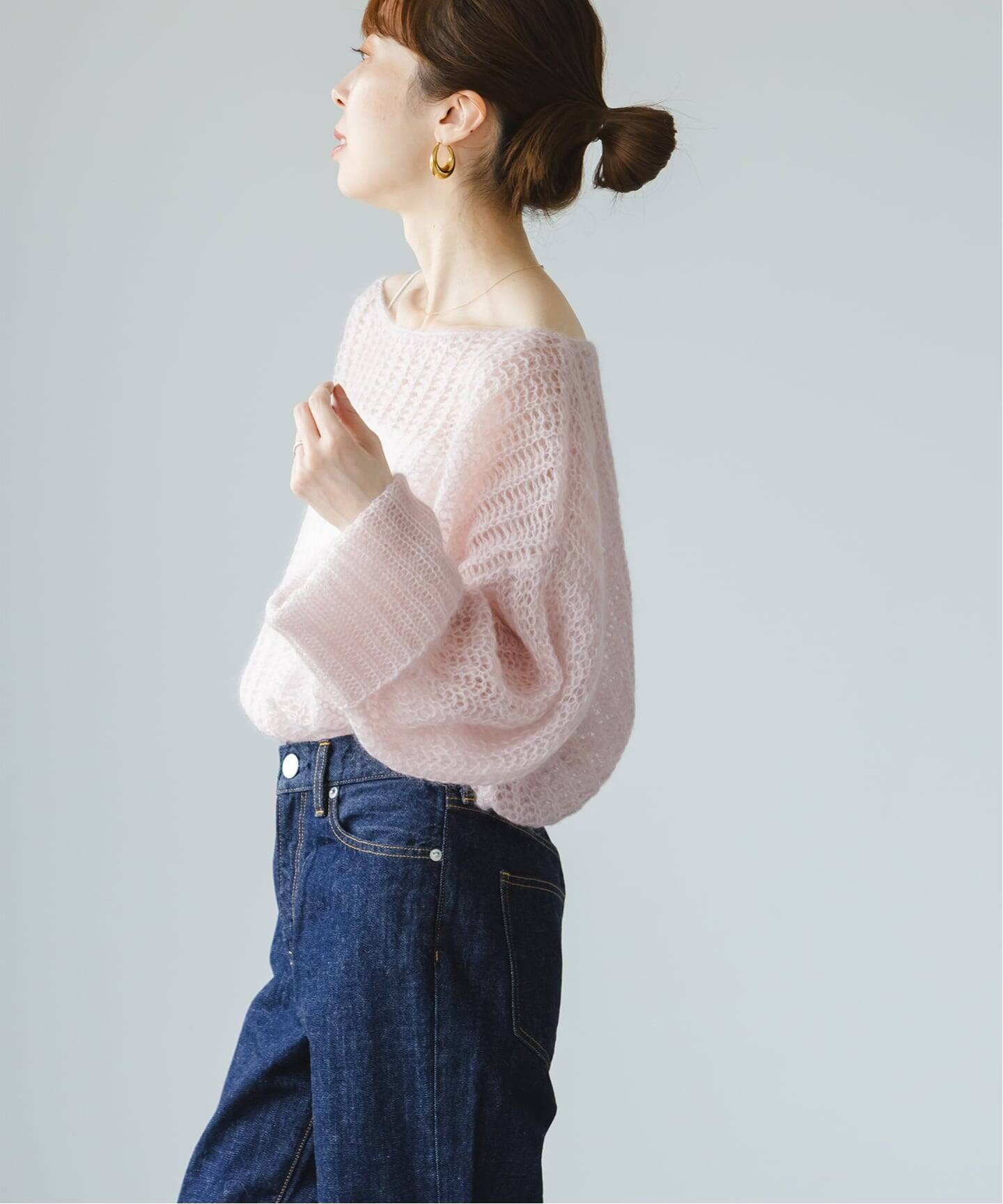 モヘヤウールシアープルオーバー（ニット／セーター）｜NOBLE