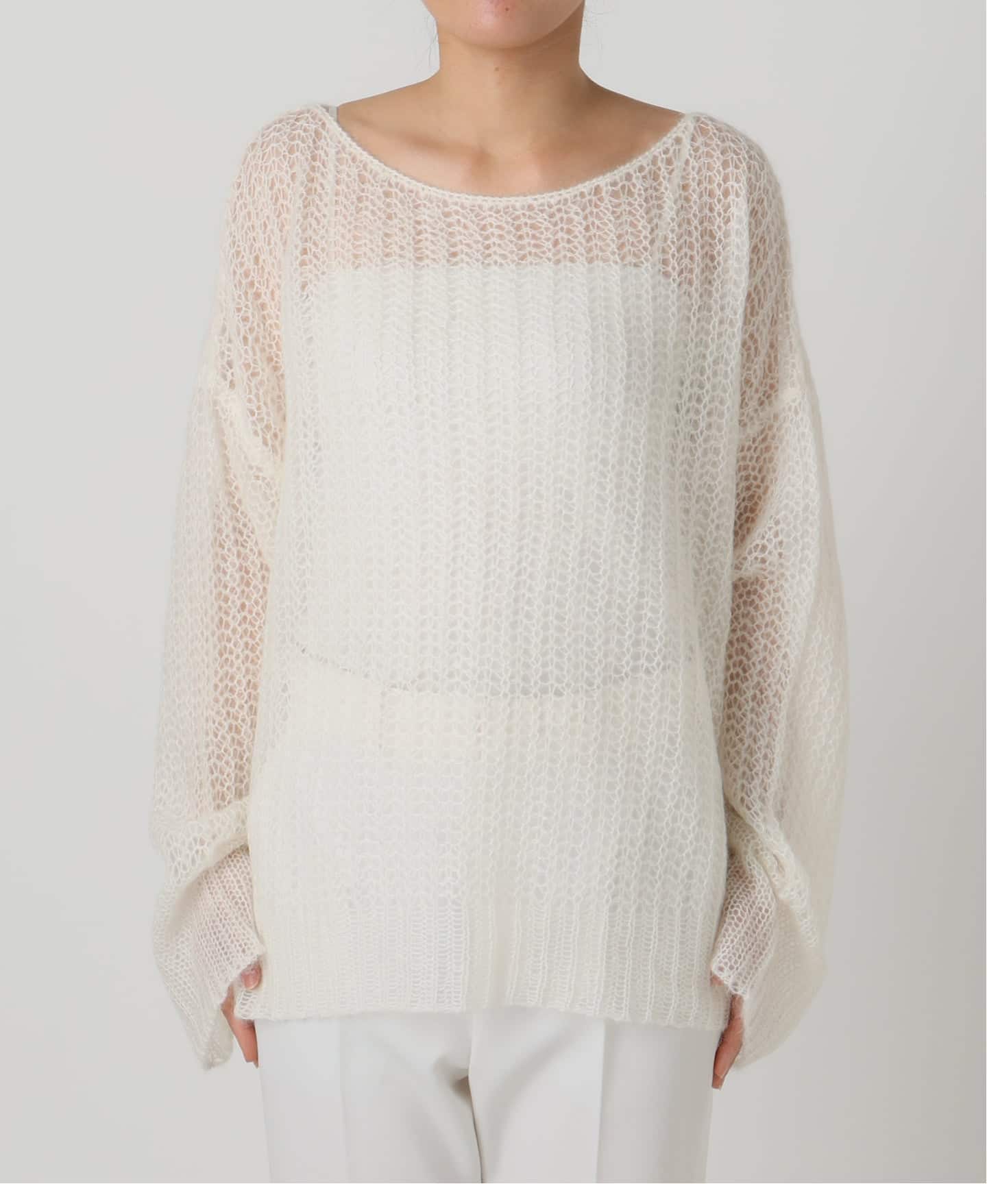 noble モヘヤウールシアープルオーバー モヘヤウールシアープルオーバー（ニット／セーター）｜NOBLE