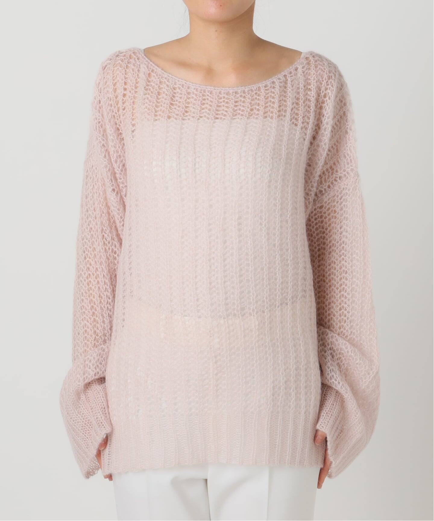 モヘヤウールシアープルオーバー（ニット／セーター）｜NOBLE