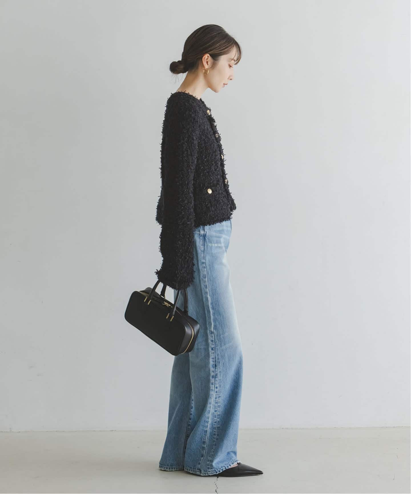 ノーブル ツイードニットカーディガン ツイードニットカーディガン（カーディガン）｜NOBLE（ノーブル）の