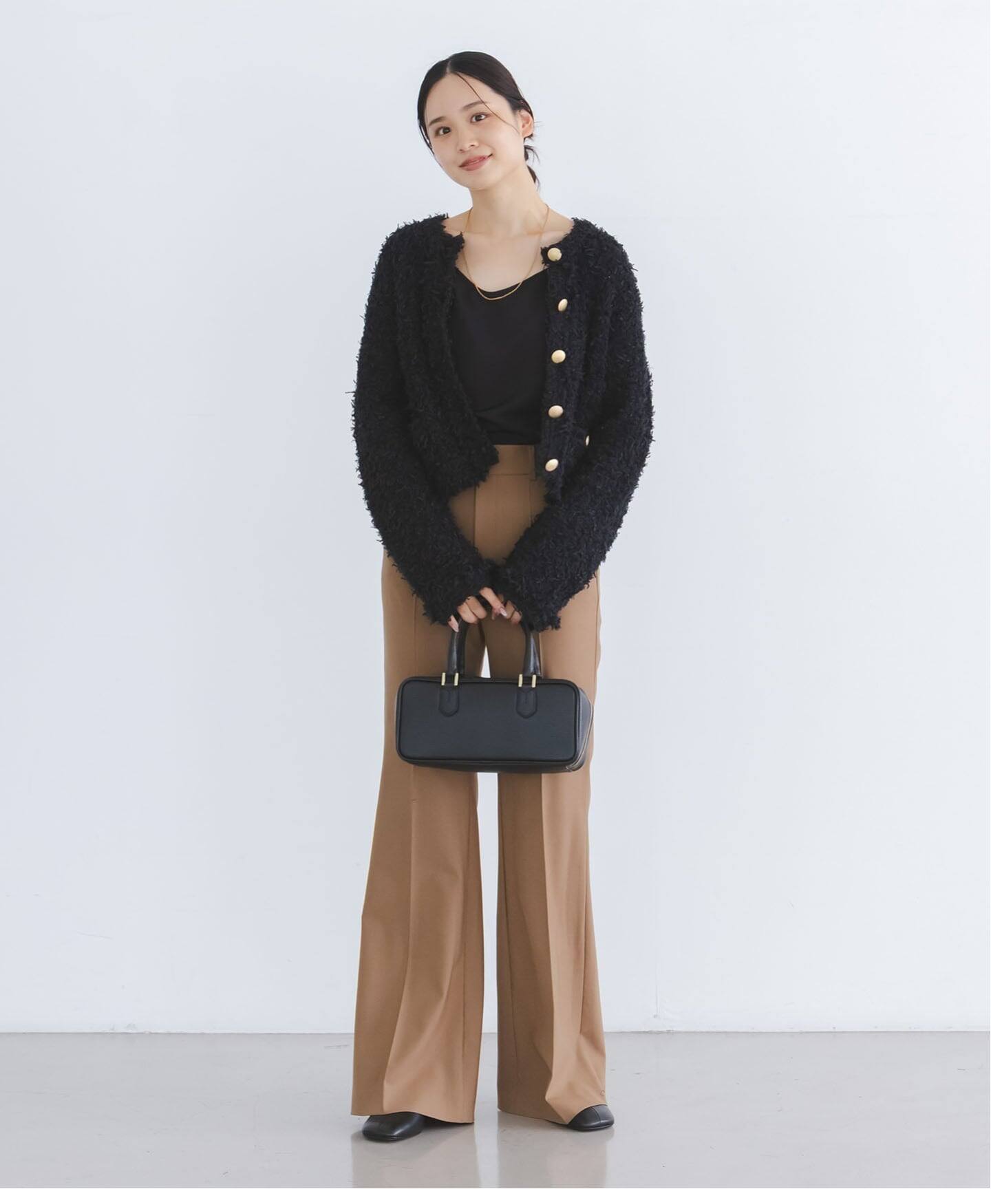 ツイードニットカーディガン（カーディガン）｜NOBLE（ノーブル）の