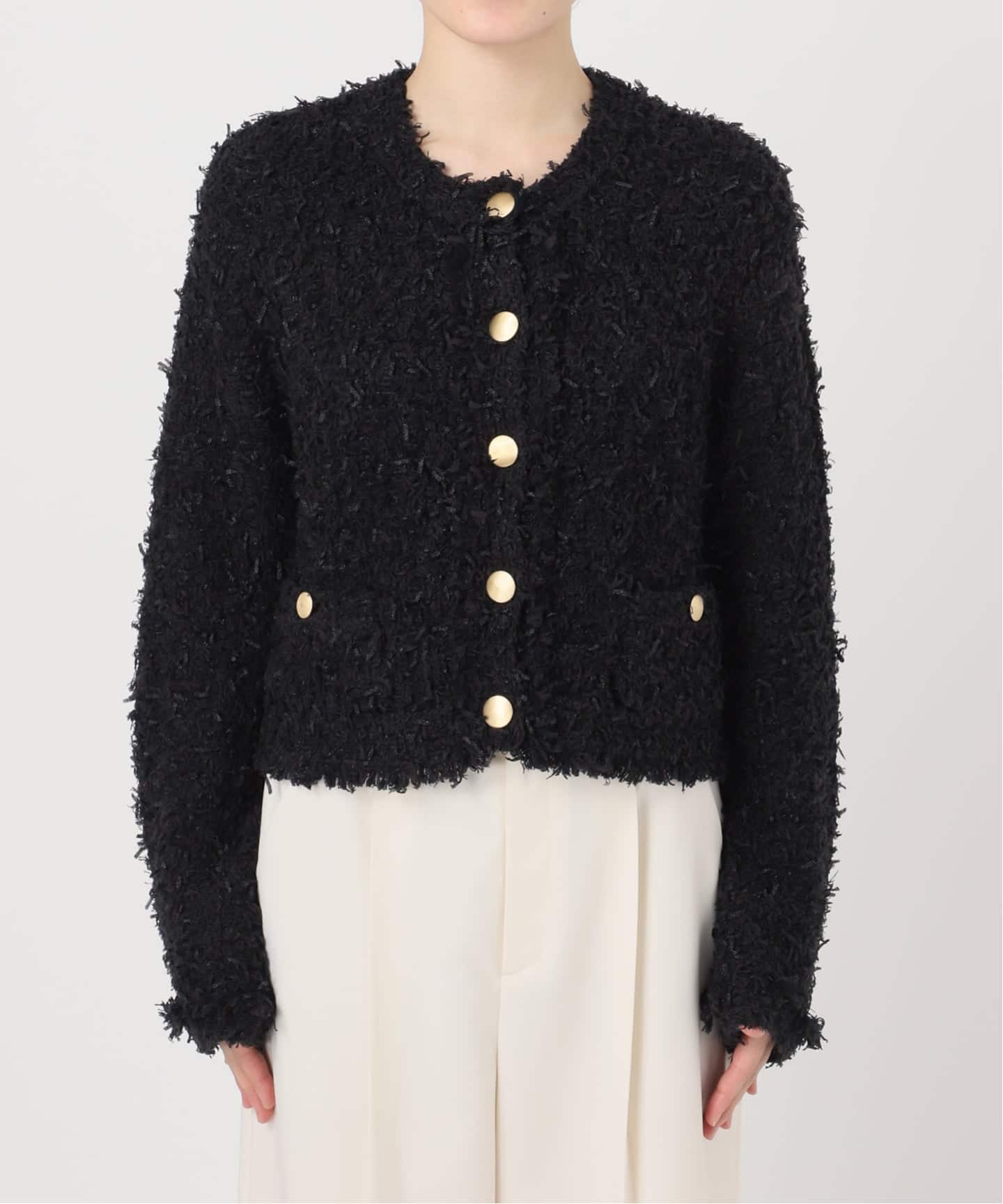 ノーブル ツイードニットカーディガン ツイードニットカーディガン（カーディガン）｜NOBLE（ノーブル）の