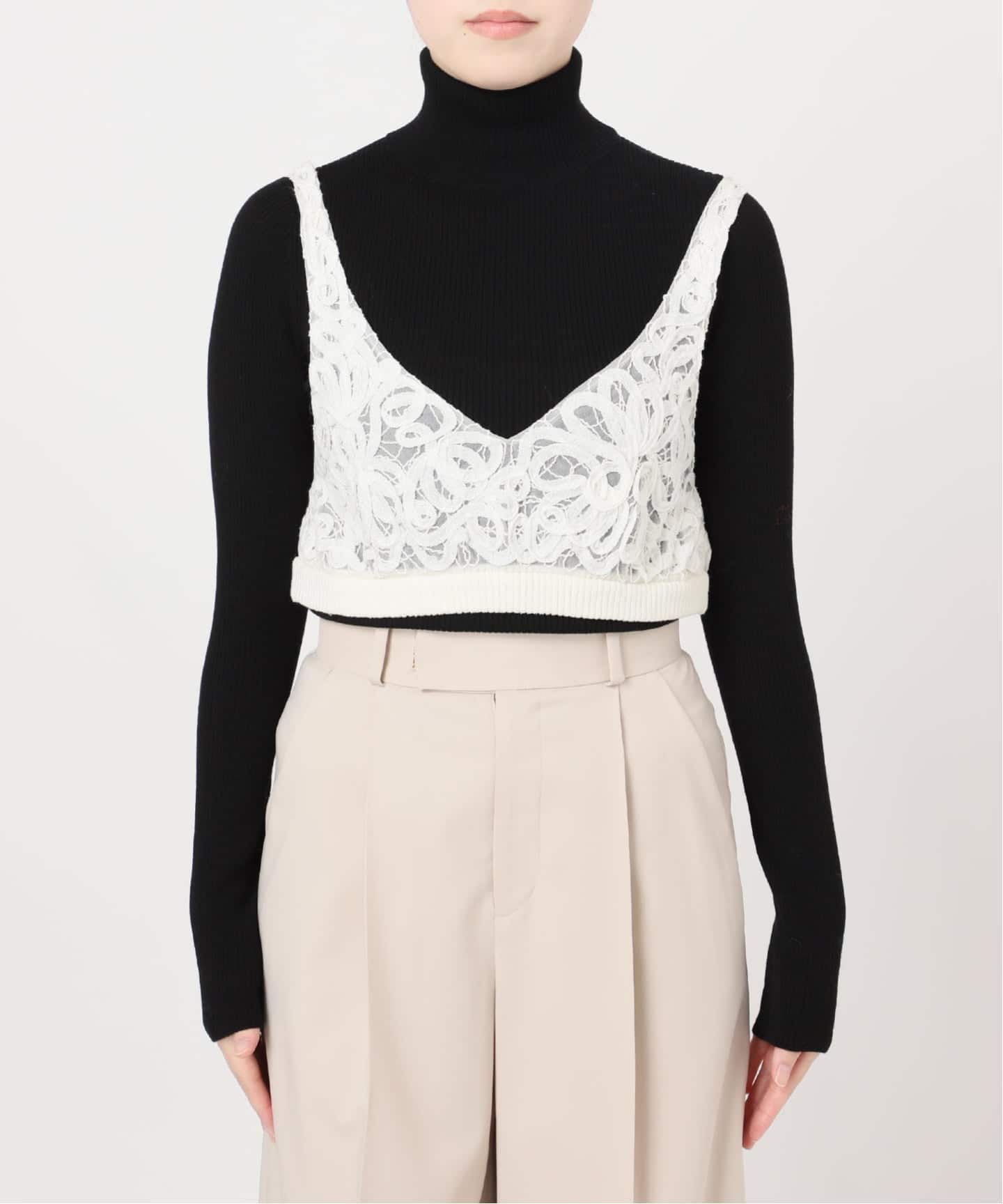 コードフラワーニットビスチェ（ニット／セーター）｜NOBLE（ノーブル