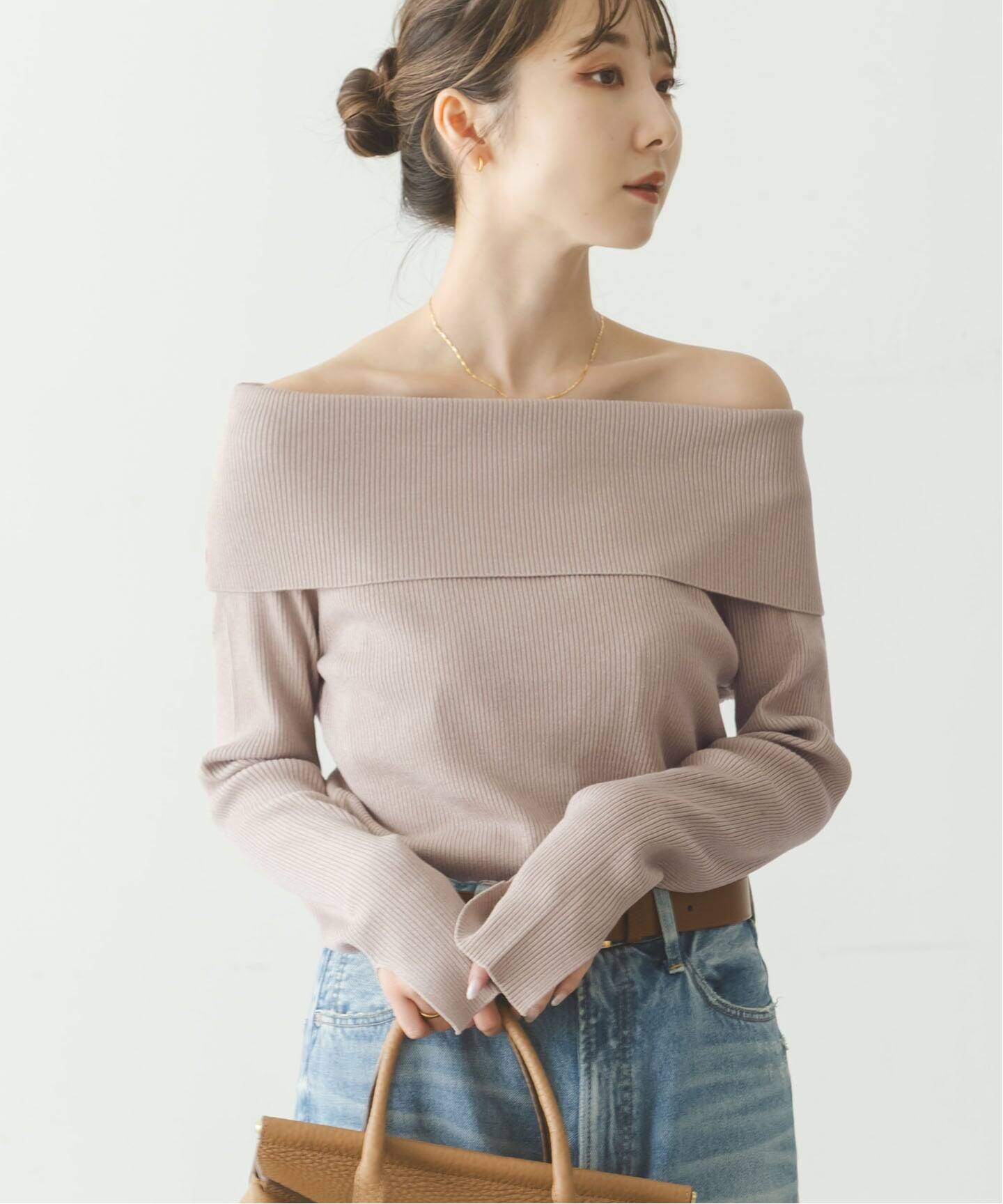 ノーブル（Noble）/ラメmixオフショルニット ラメmixオフショルニット（ニット／セーター）｜NOBLE（ノーブル）の