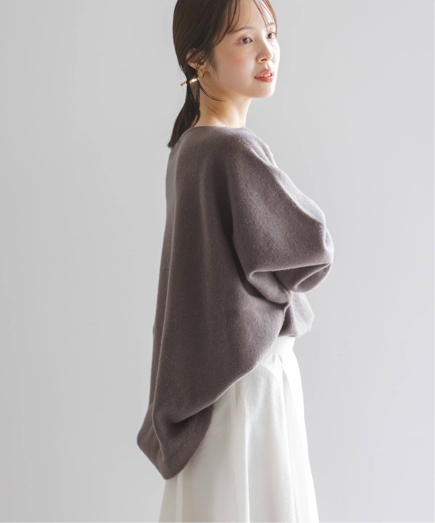 noble ファインウールドルマンプルオーバー　グレーB ノーブル NOBLE 《WEB追加》ファインウールドルマンプルオーバー