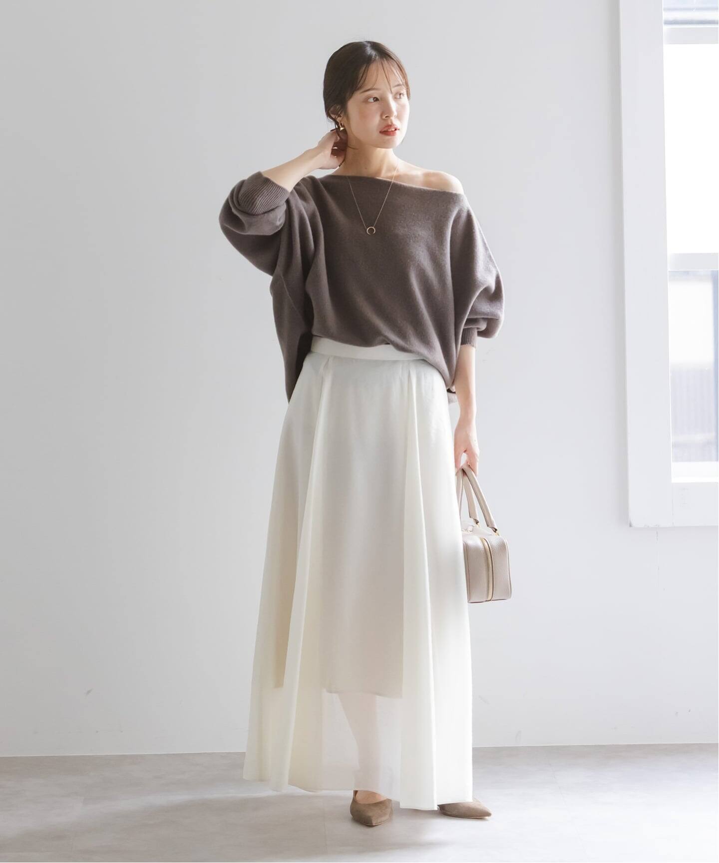 WEB・一部店舗限定追加2》ファインウールドルマンプルオーバー（ニット