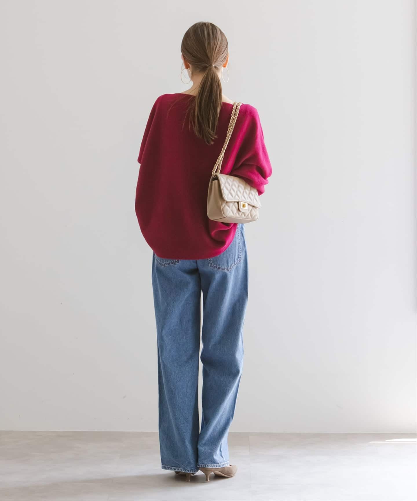 追加》ファインウールドルマンプルオーバー（ニット／セーター