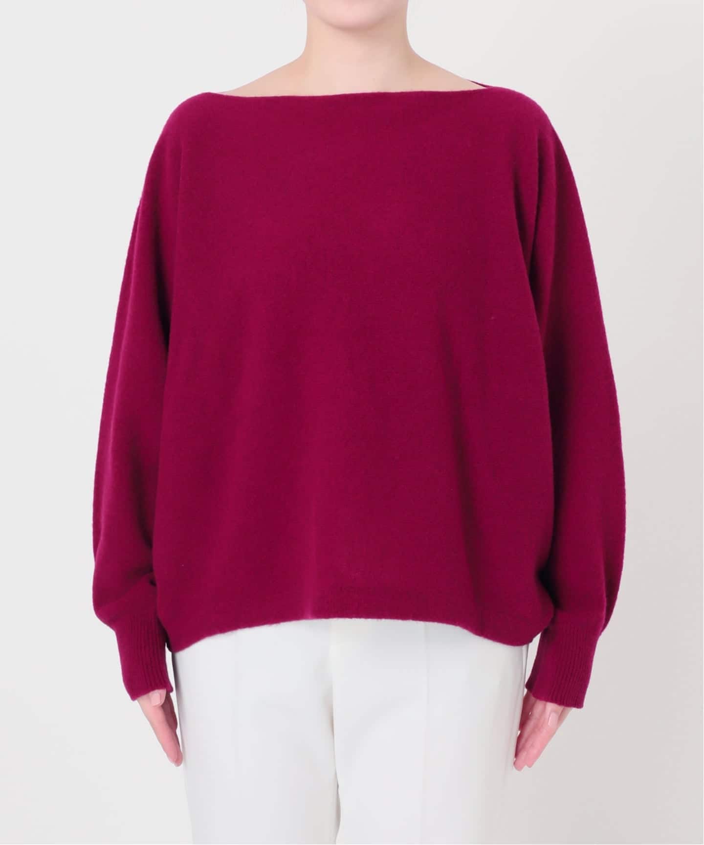 追加》ファインウールドルマンプルオーバー（ニット／セーター