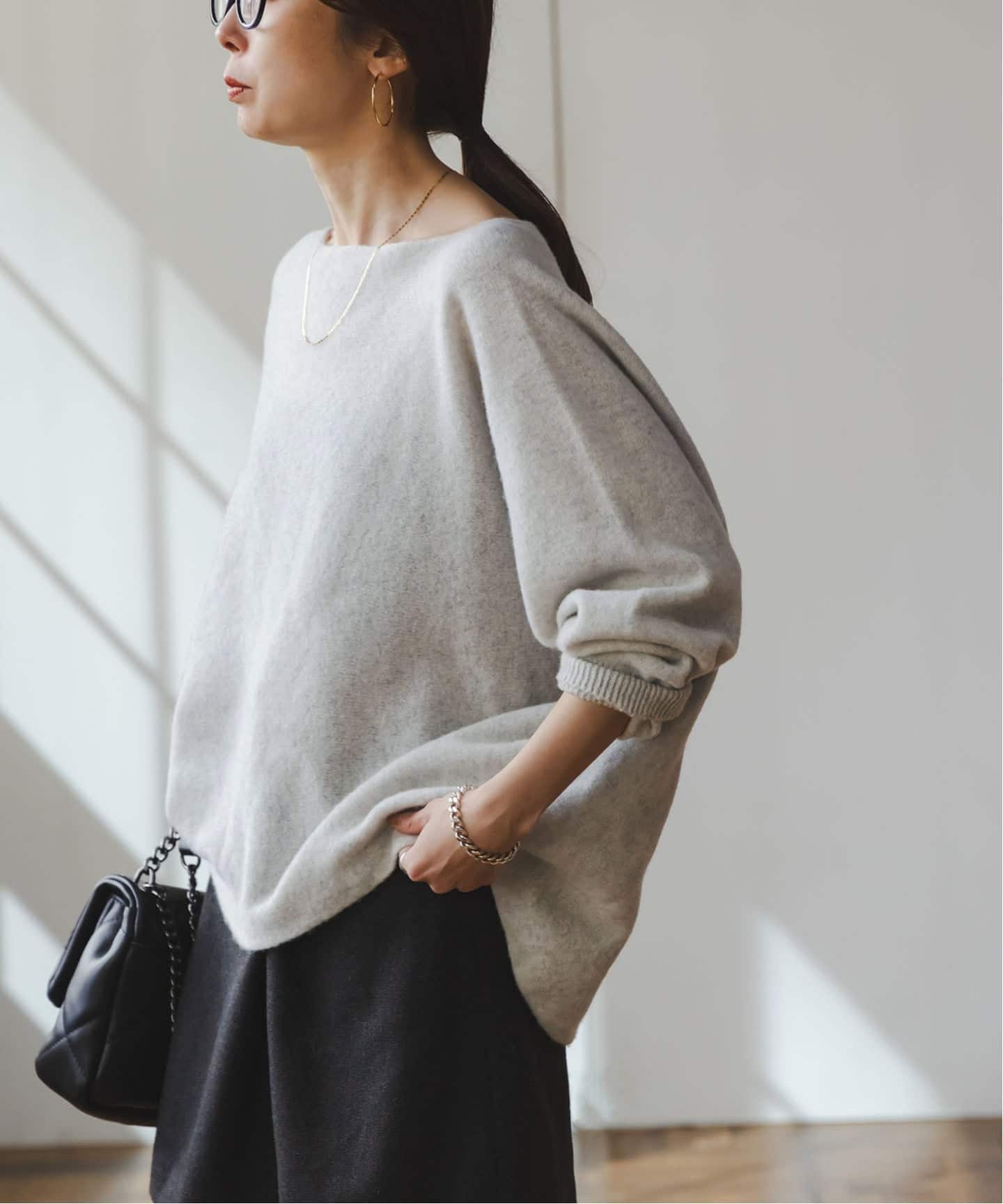 追加3》ファインウールドルマンプルオーバー（ニット／セーター