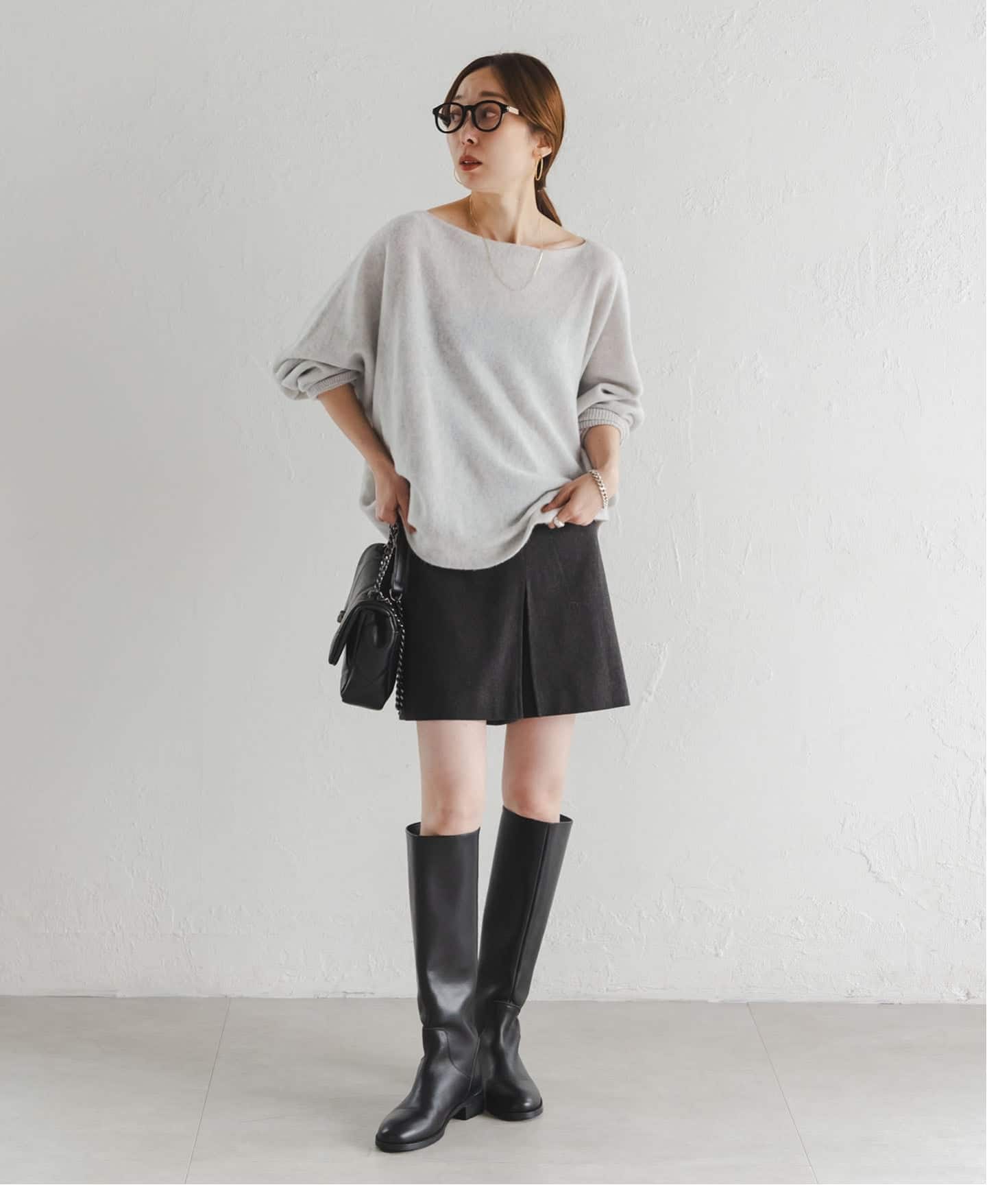 追加3》ファインウールドルマンプルオーバー（ニット／セーター