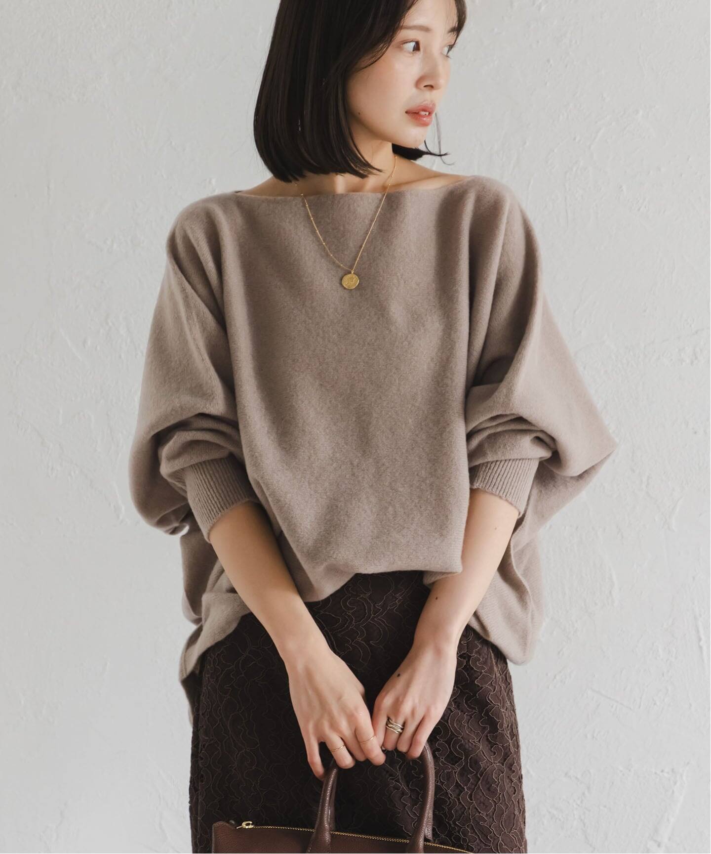 noble ファインウールドルマンプルオーバー キャメル noble ファインウールドルマンプルオーバー キャメル ノーブル NOBLE