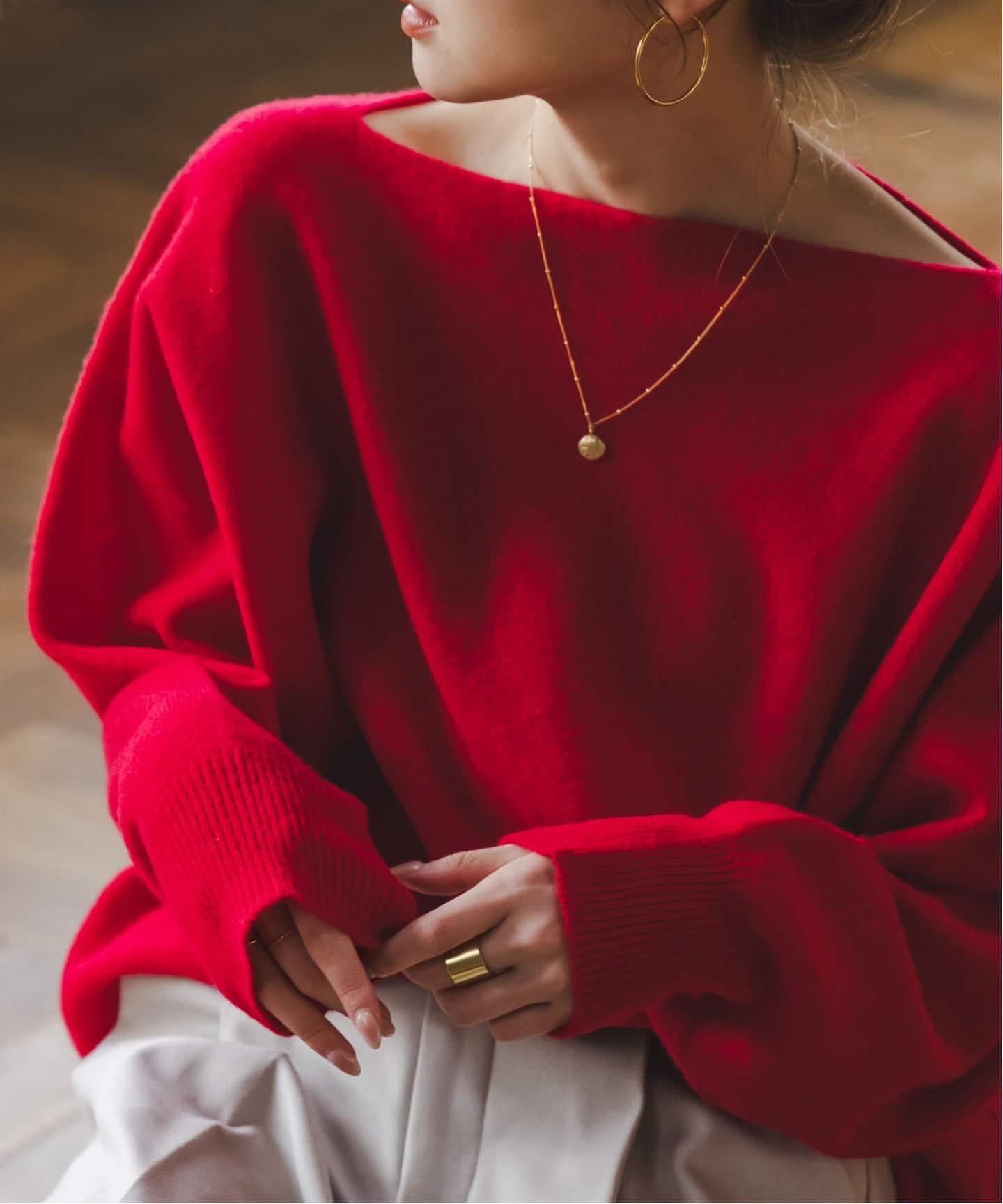 追加3》ファインウールドルマンプルオーバー（ニット／セーター