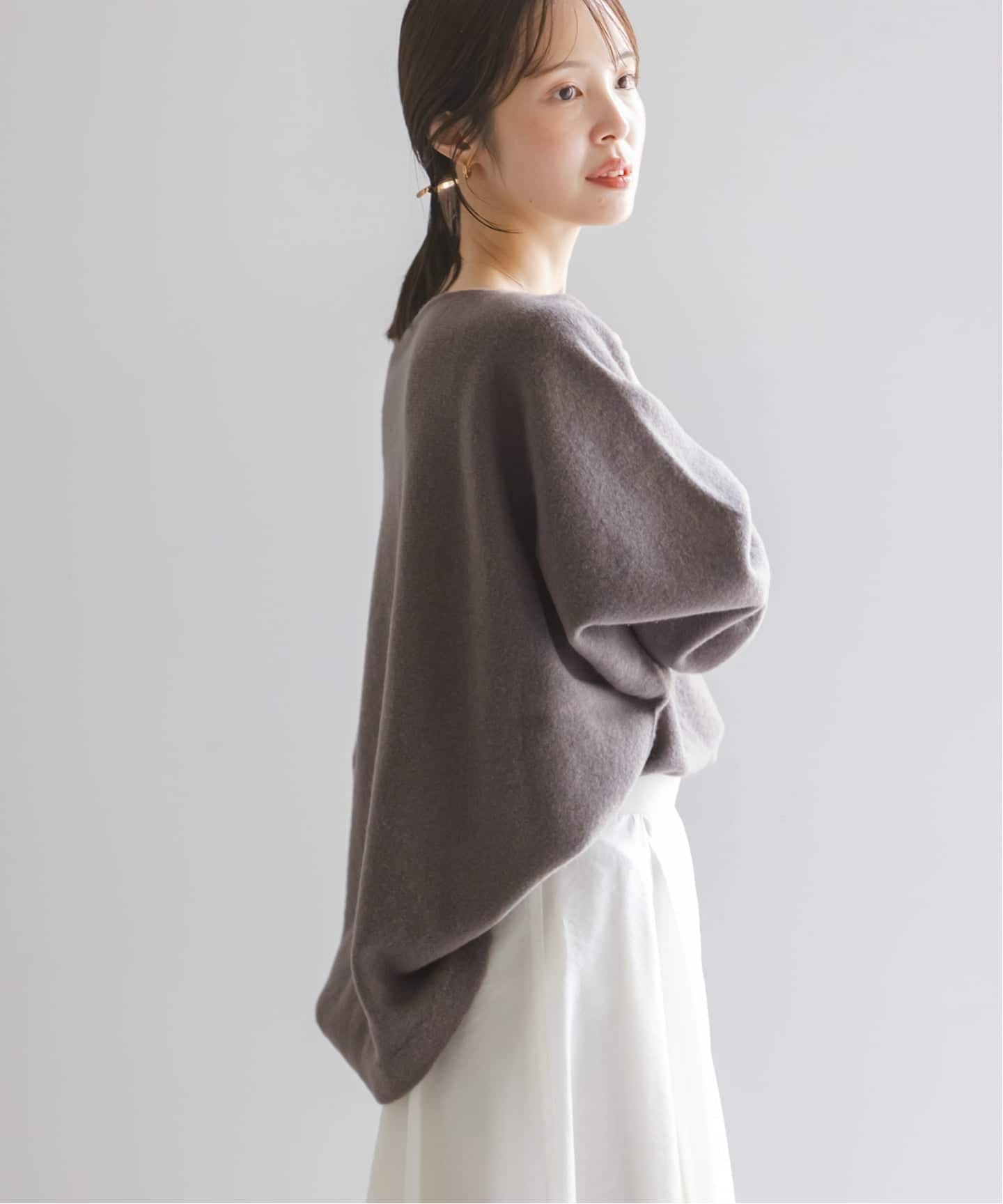 WEB限定カラー・追加4》ファインウールドルマンプルオーバー（ニット