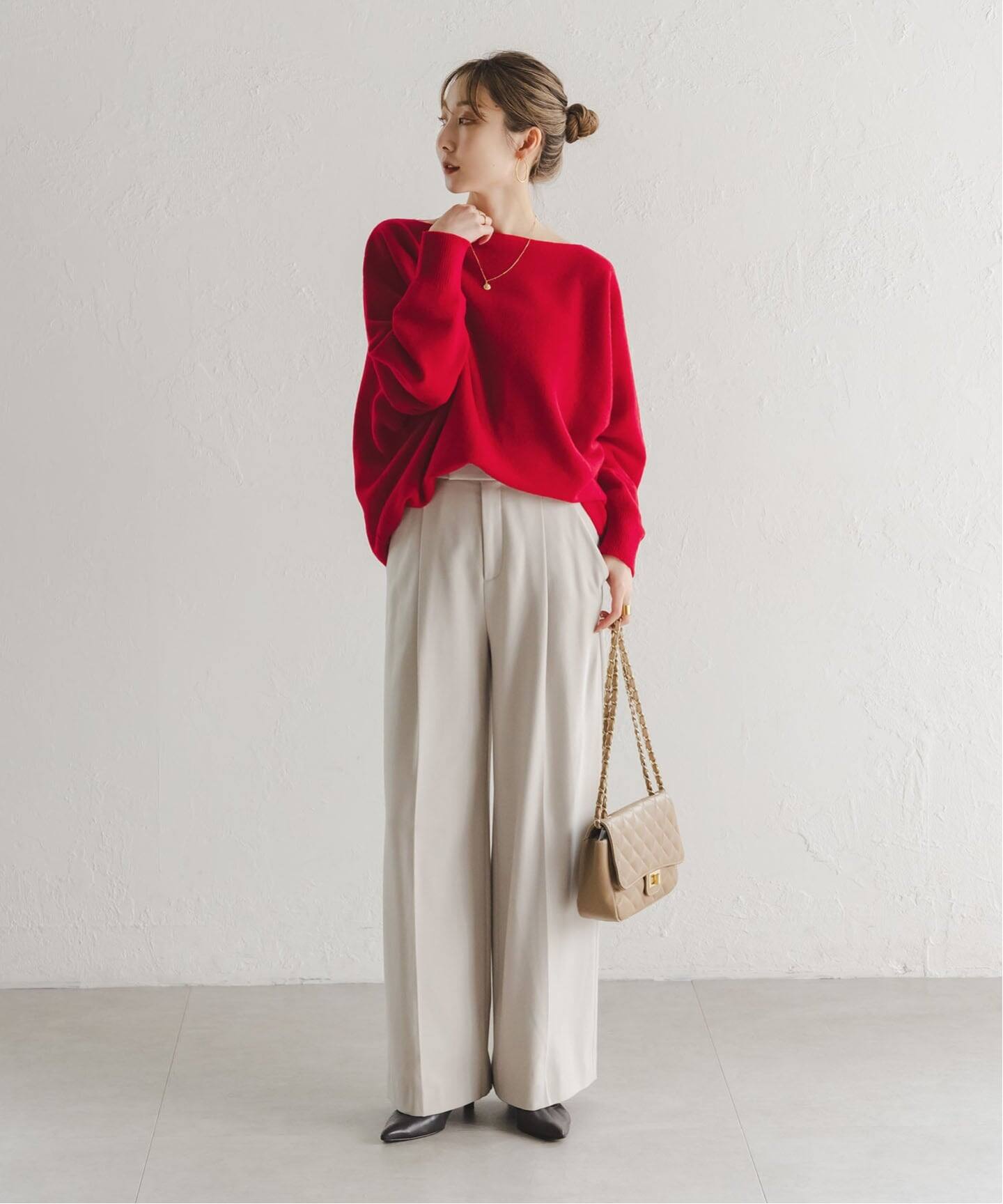 WEB限定カラー・追加4》ファインウールドルマンプルオーバー（ニット