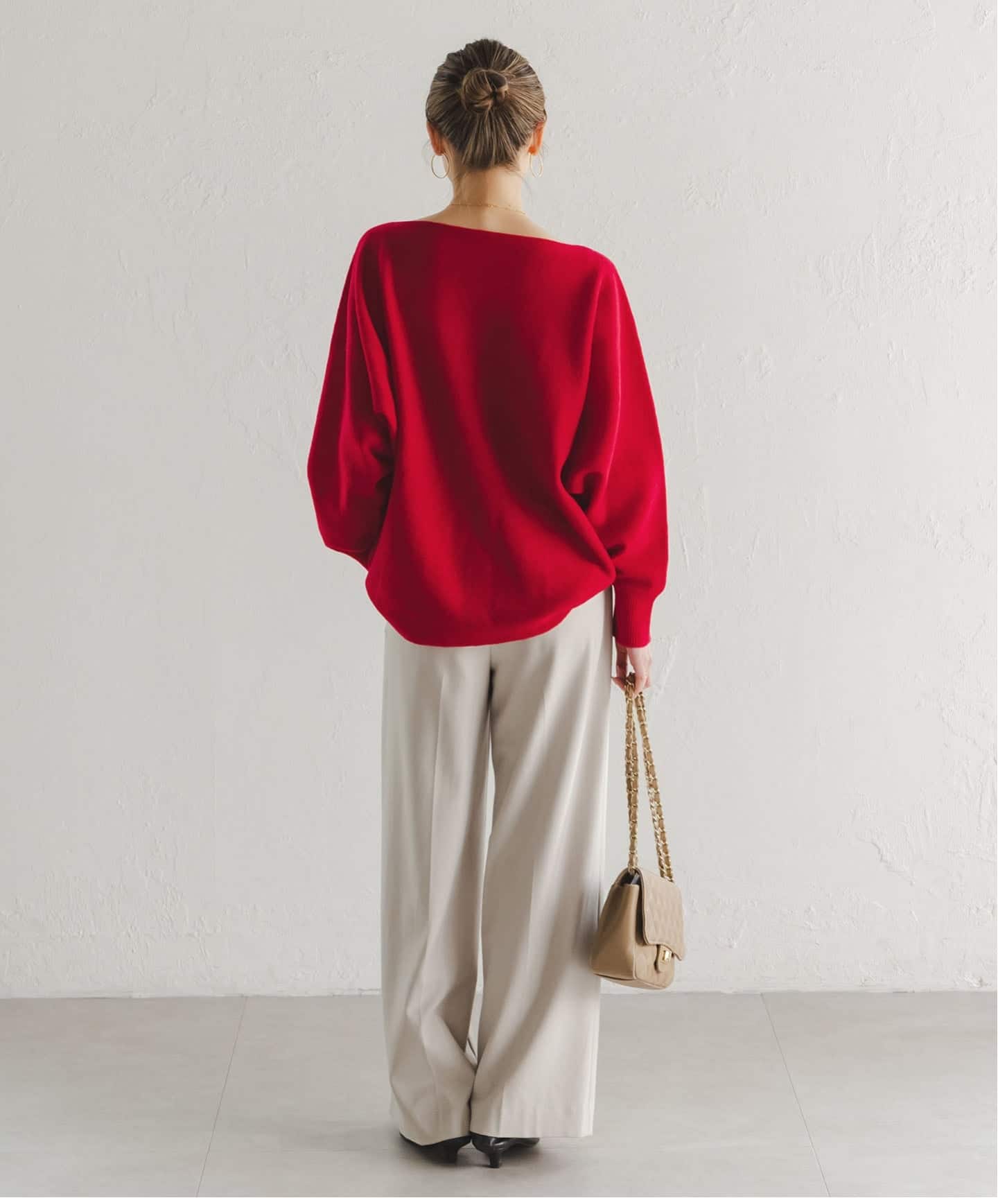 WEB限定カラー・追加4》ファインウールドルマンプルオーバー（ニット