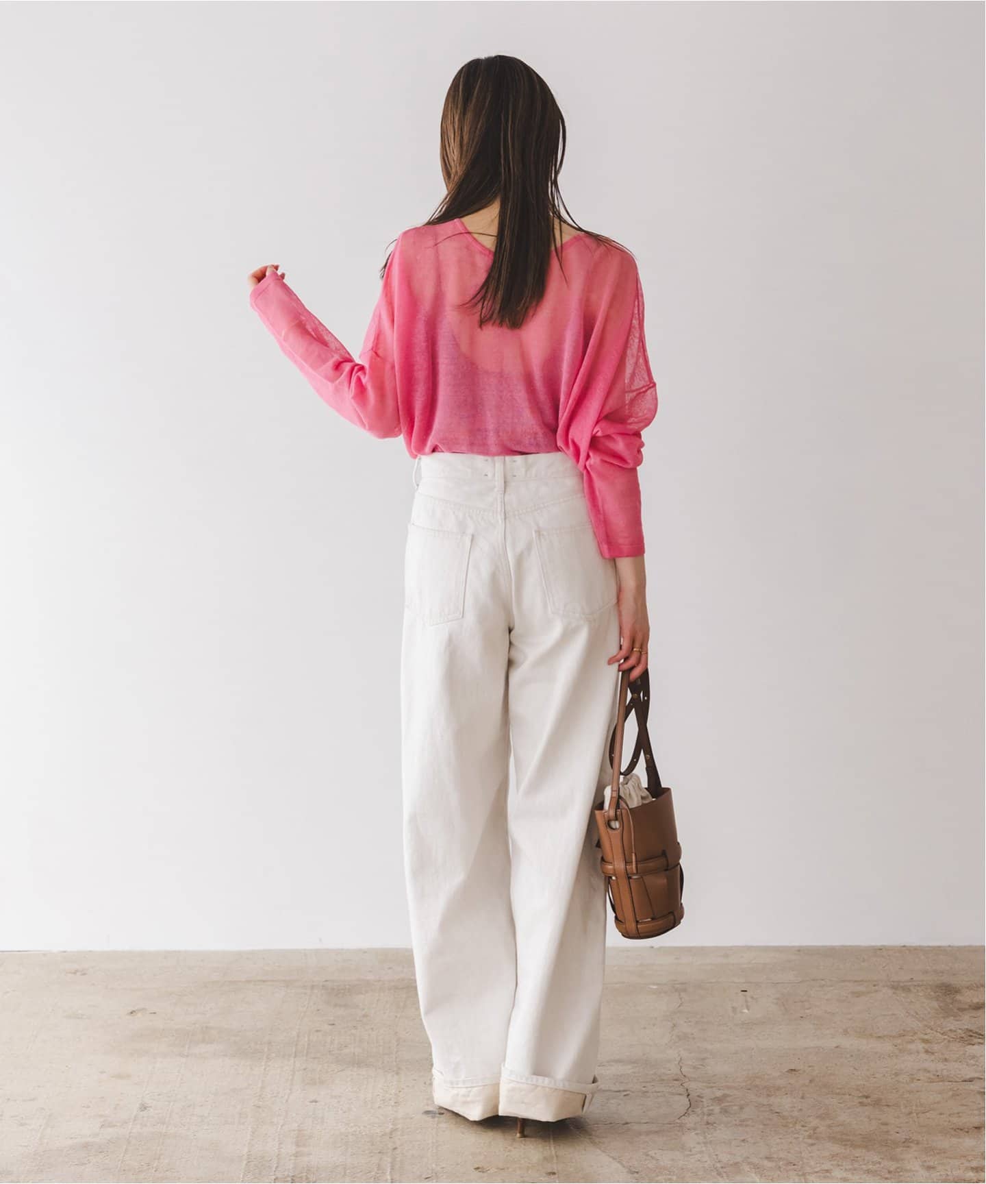 NOBLE 洗える 2way ヘンリーネックシアープルオーバー グレーB NOBLE｜【洗える】2wayヘンリーネックシアープルオーバー