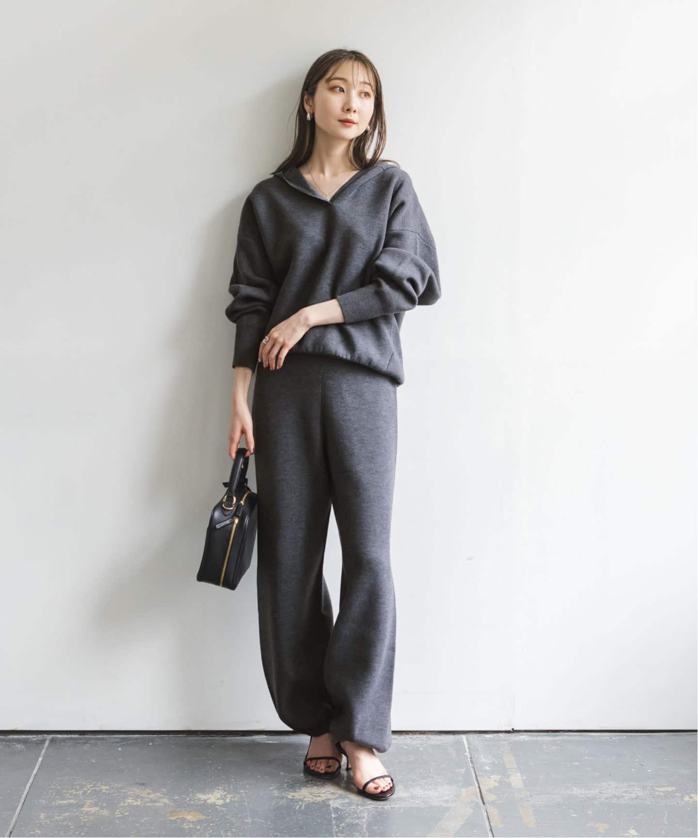 noble 接結タック編みフードプルオーバー 追加》接結タック編みフードプルオーバー（ニット／セーター