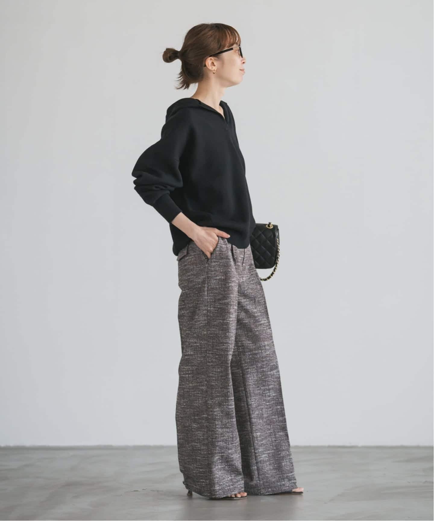 追加予約》接結タック編みフードプルオーバー（ニット／セーター