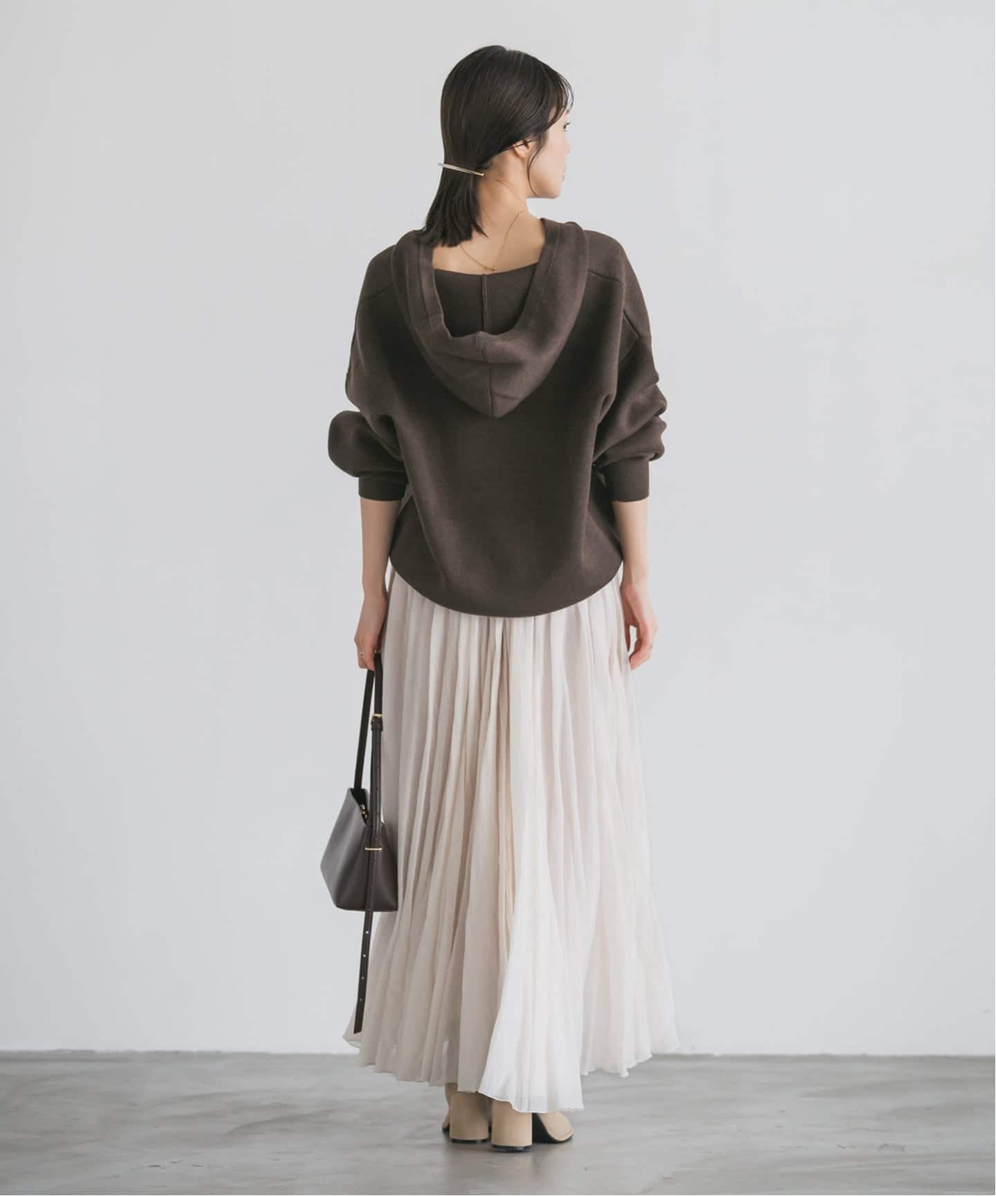 追加》接結タック編みフードプルオーバー（ニット／セーター）｜NOBLE