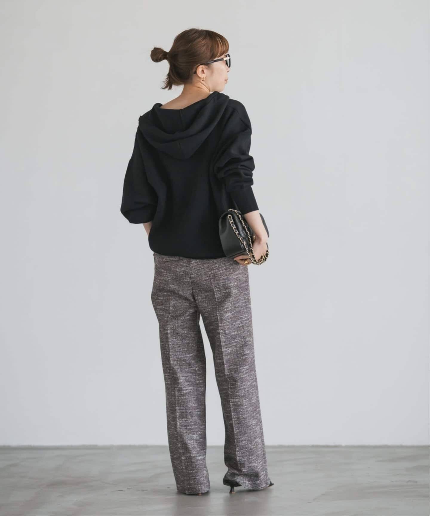 未使用タグ＊NOBLE　接結タック編みフードプルオーバー 追加》接結タック編みフードプルオーバー（ニット/セーター）｜NOBLE