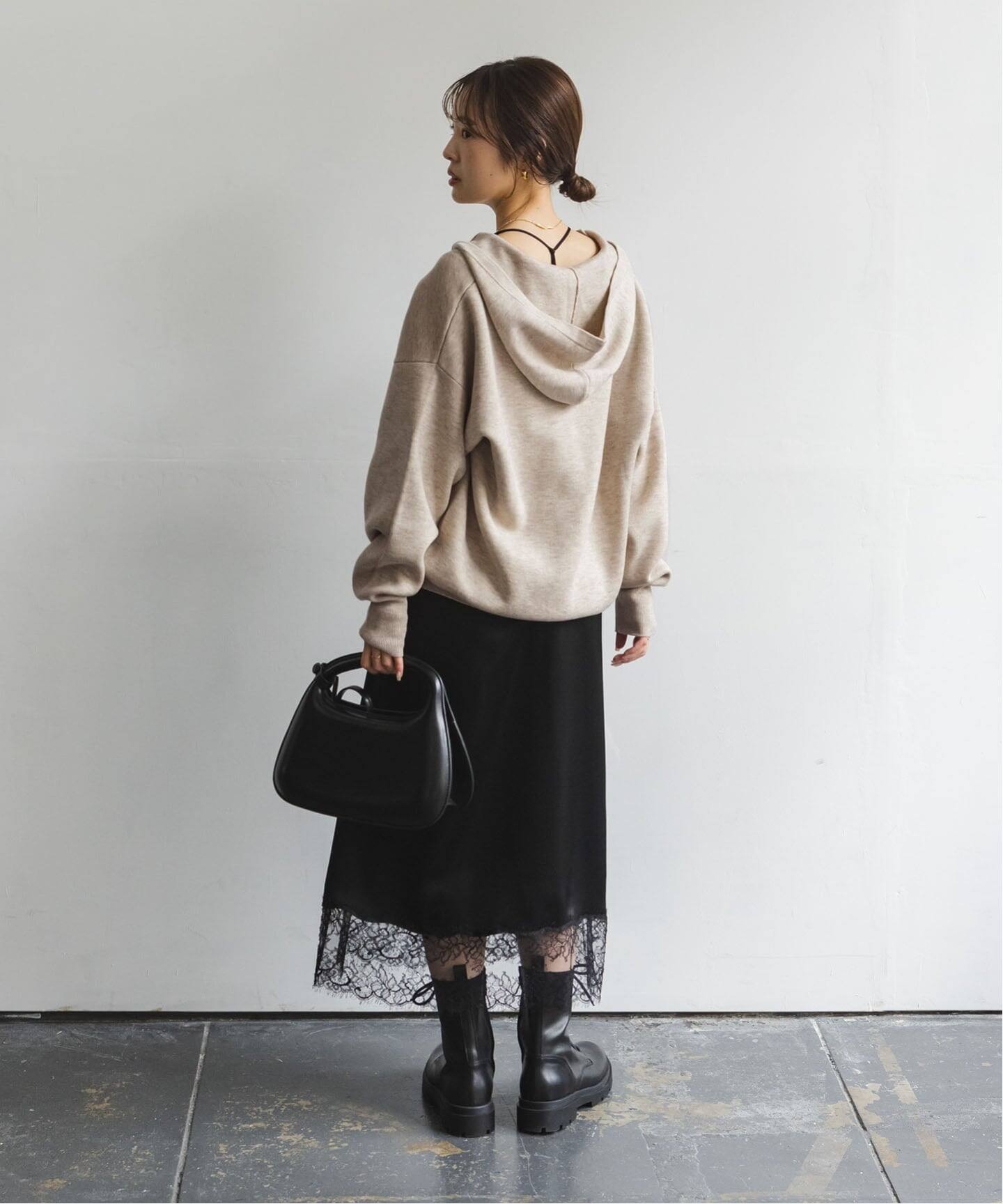 追加》接結タック編みフードプルオーバー2（ニット／セーター）｜NOBLE