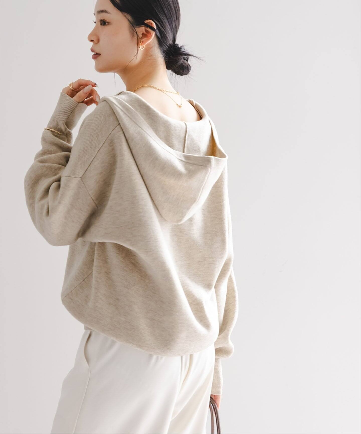 追加》接結タック編みフードプルオーバー2（ニット／セーター）｜NOBLE