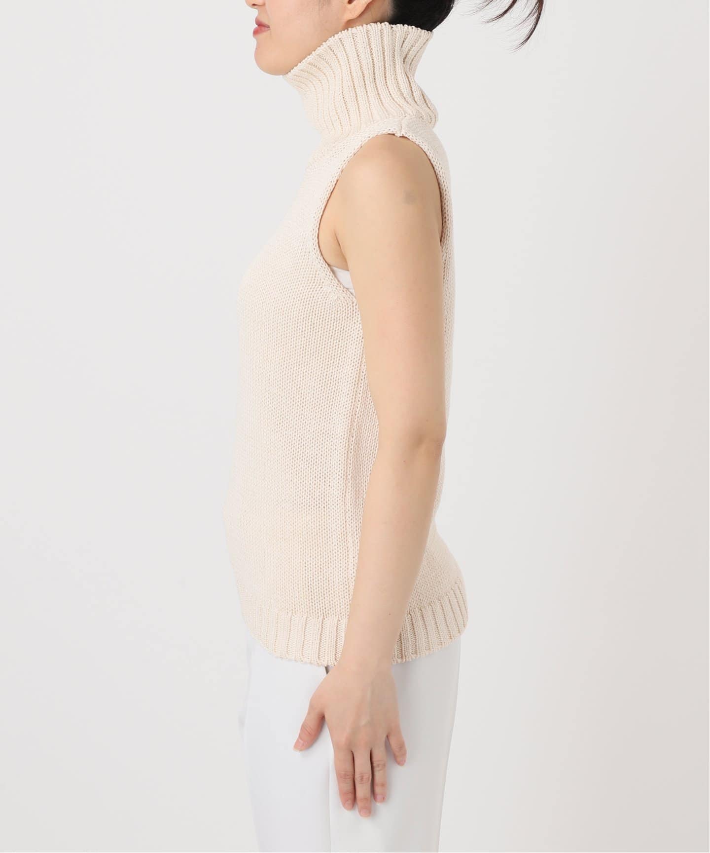 希少モデル✨CHANEL ノースリーブ　ニット　ハイネック ノースリーブハイネックニットトップス[kz225] | レディース