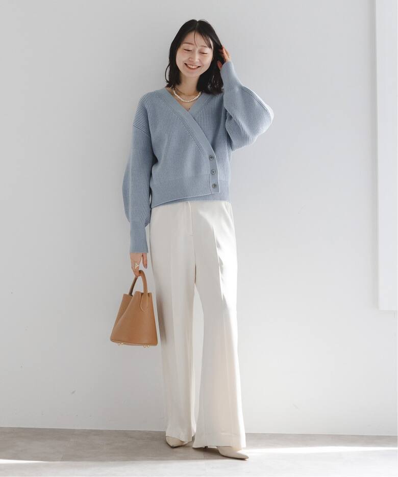 片畦カシュクール風プルオーバー（ニット／セーター）｜NOBLE  