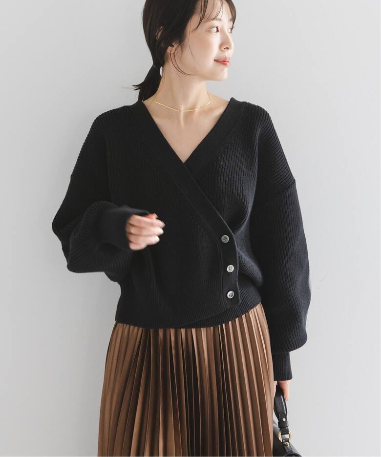 片畦カシュクール風プルオーバー（ニット／セーター）｜NOBLE  