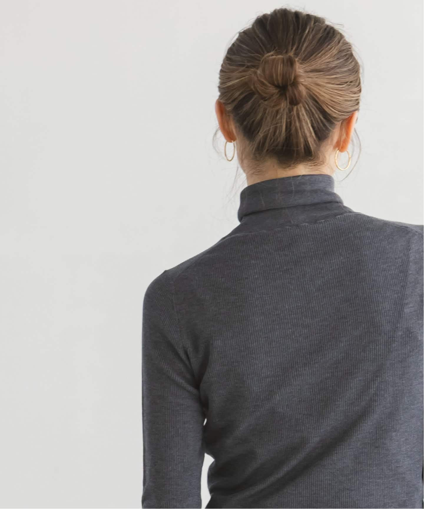 追加》ファインゲージリブタートル（ニット／セーター）｜NOBLE