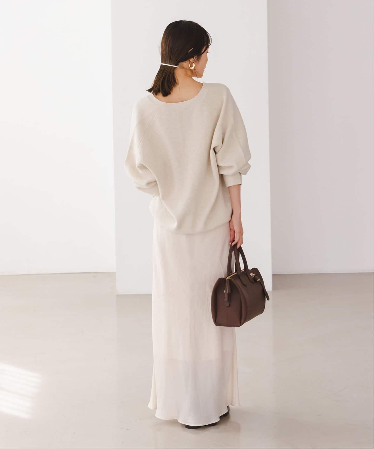 カシミヤMIX スムースVプルオーバー（ニット／セーター）｜NOBLE