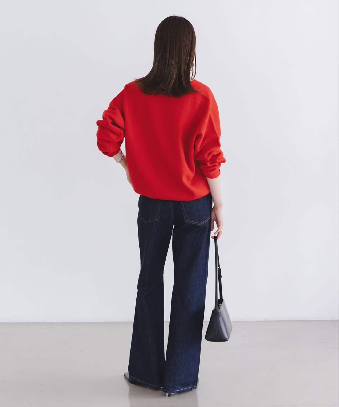 カシミヤMIX スムースVプルオーバー（ニット／セーター）｜NOBLE