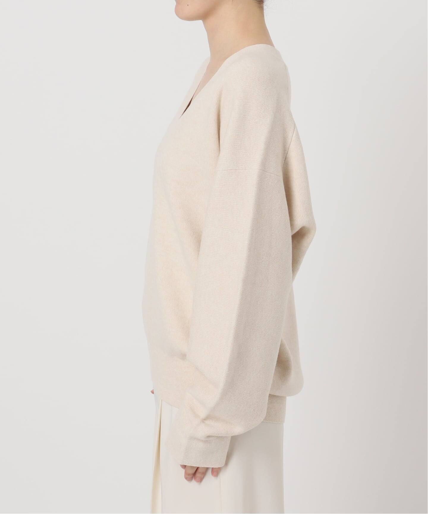 カシミヤMIX スムースVプルオーバー（ニット／セーター）｜NOBLE