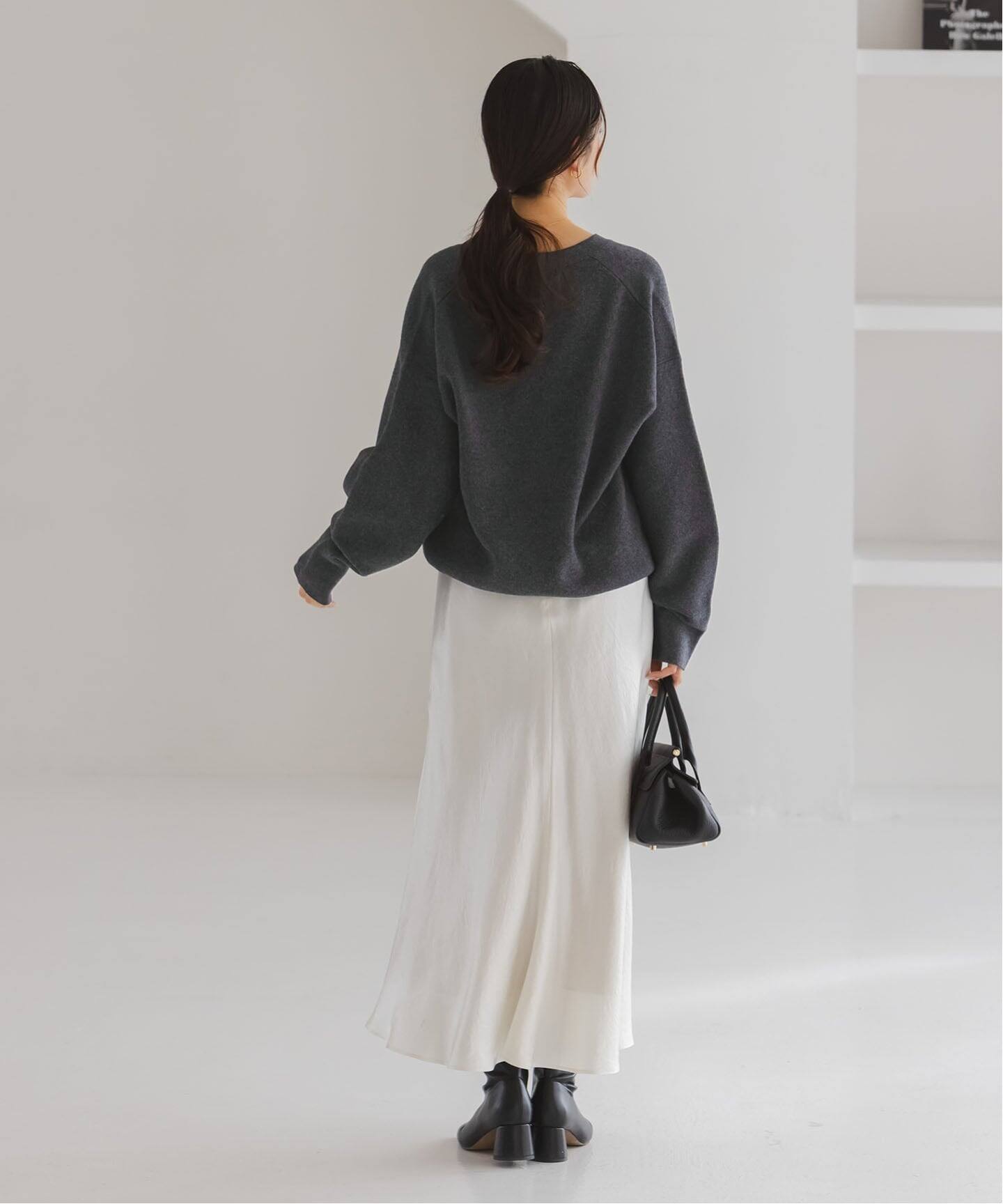 追加》カシミヤMIXスムースVプルオーバー（ニット／セーター）｜NOBLE