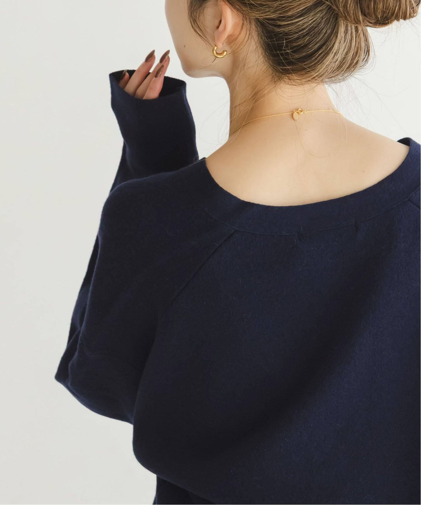 追加》カシミヤMIXスムースVプルオーバー2（ニット／セーター）｜NOBLE