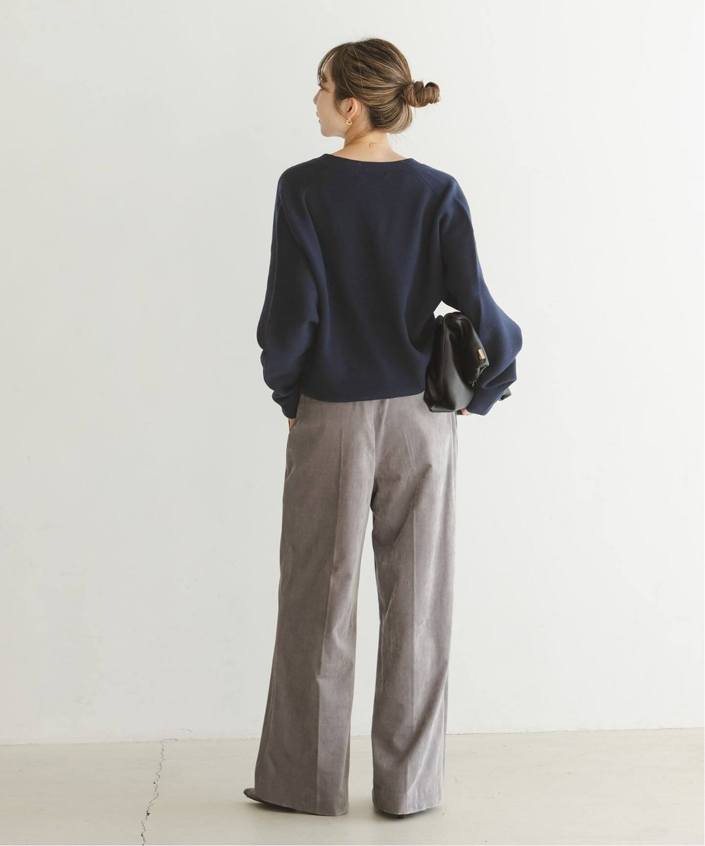 追加》カシミヤMIXスムースVプルオーバー2（ニット／セーター）｜NOBLE