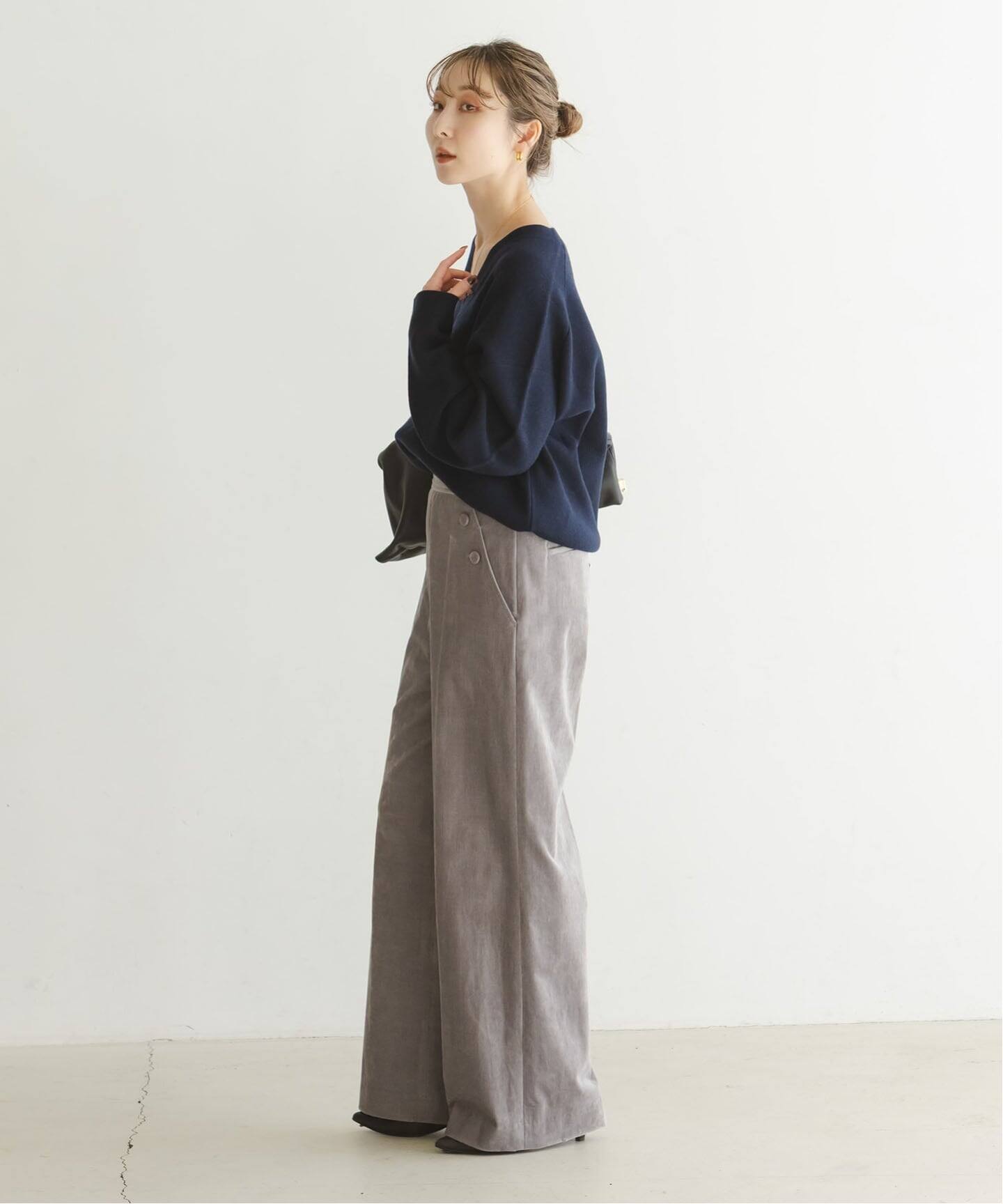 追加》カシミヤMIXスムースVプルオーバー2（ニット／セーター）｜NOBLE