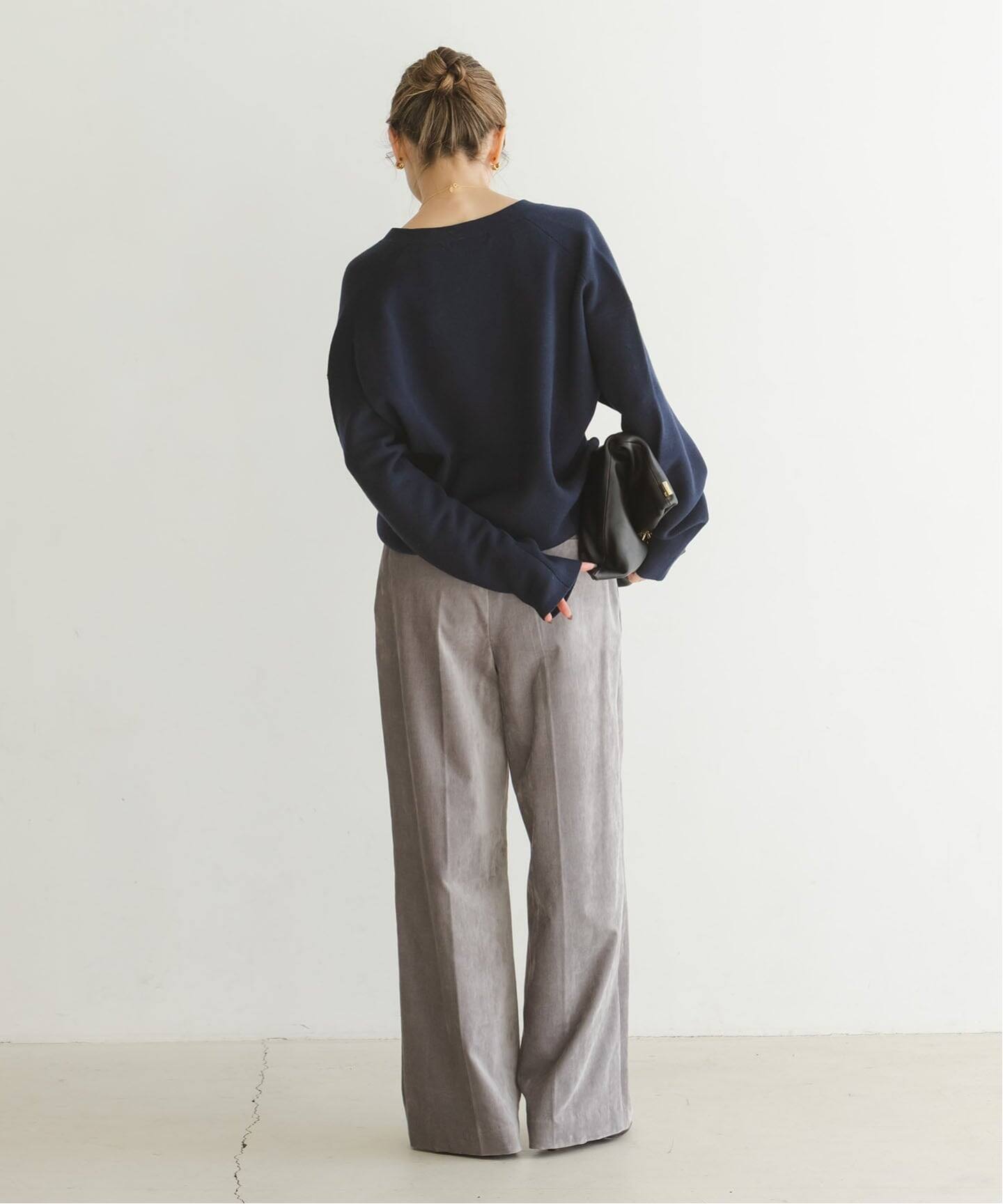 追加》カシミヤMIXスムースVプルオーバー2（ニット／セーター）｜NOBLE