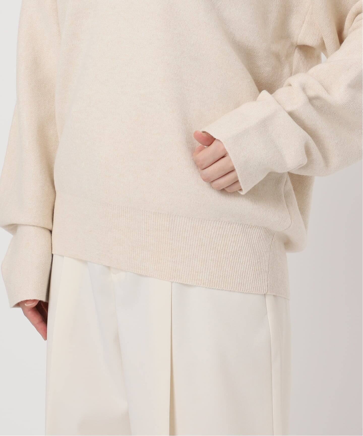 追加》カシミヤMIXスムースVプルオーバー2（ニット／セーター）｜NOBLE