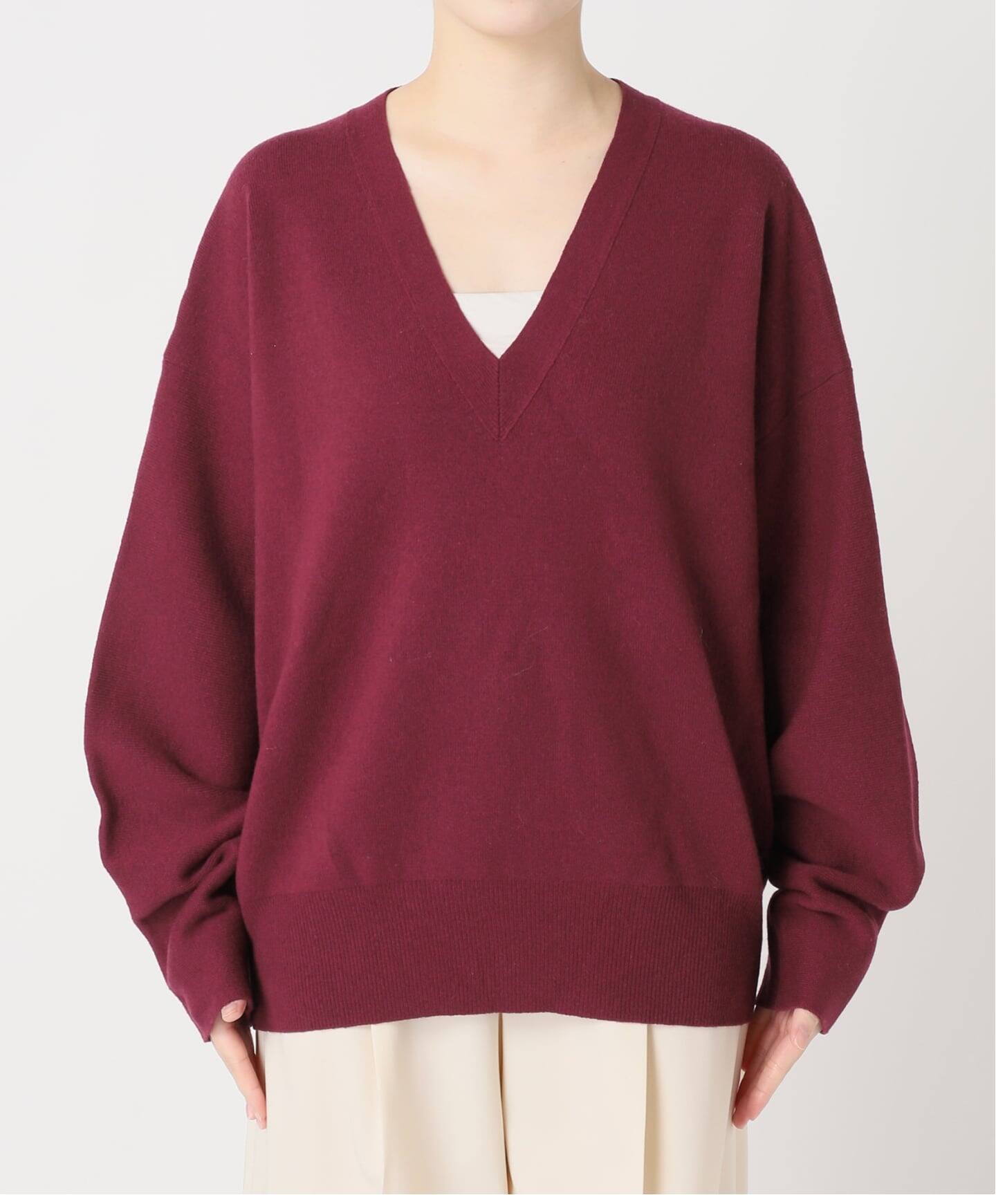 今季カシミヤMIXスムースVプルオーバー2 25FW 追加》カシミヤMIXスムースVプルオーバー2（ニット／セーター）｜NOBLE