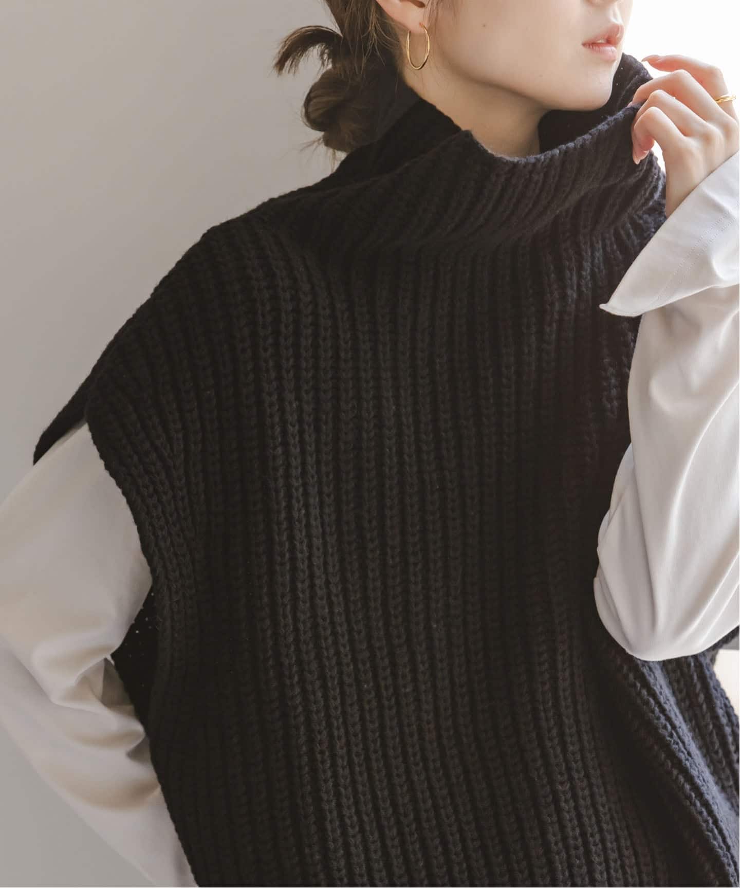 noble 3G片畦ハイネックベスト 追加》3G片畦ハイネックベスト（ベスト）｜NOBLE（ノーブル）の通販