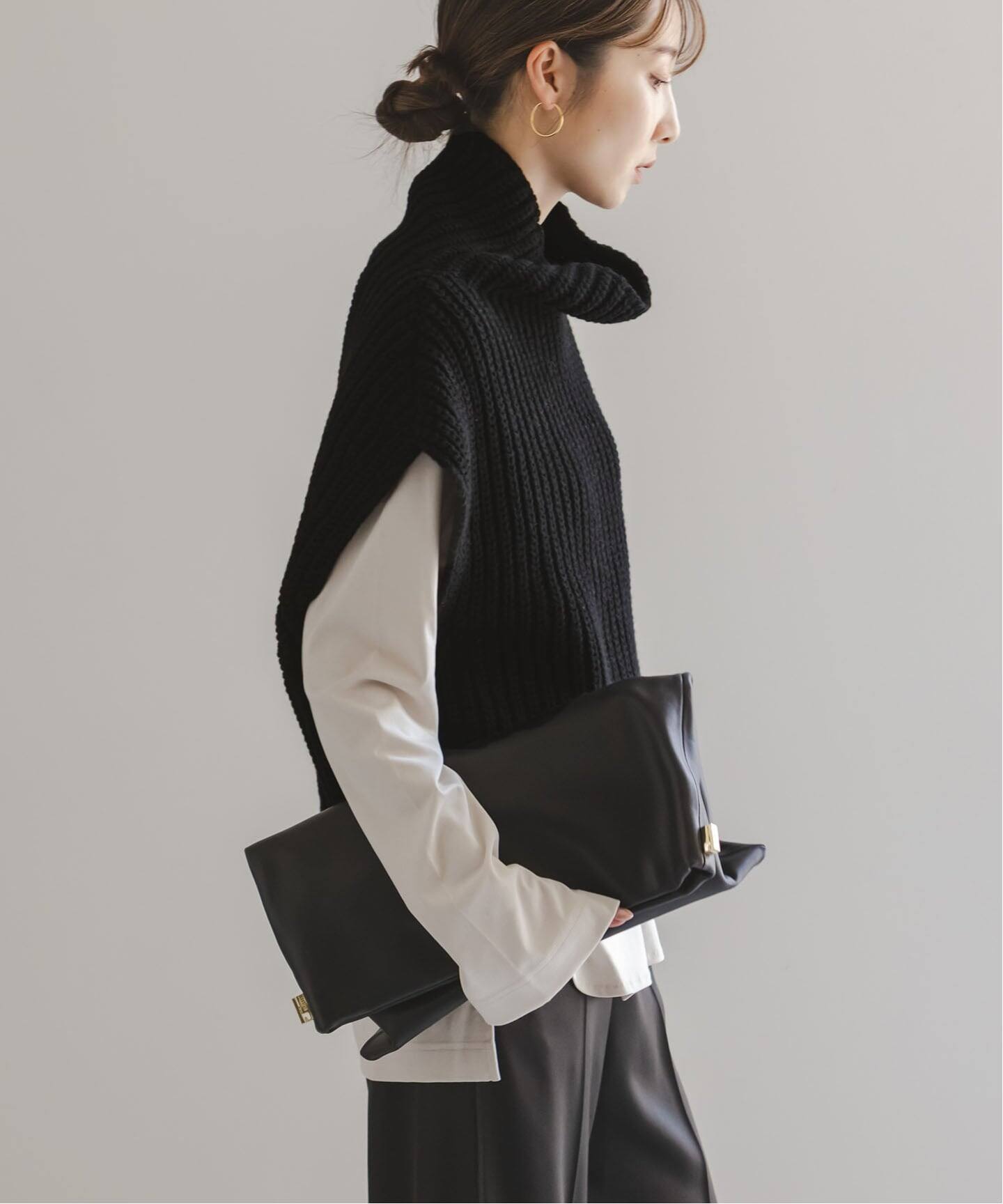 追加》3G片畦ハイネックベスト（ベスト）｜NOBLE（ノーブル）の通販