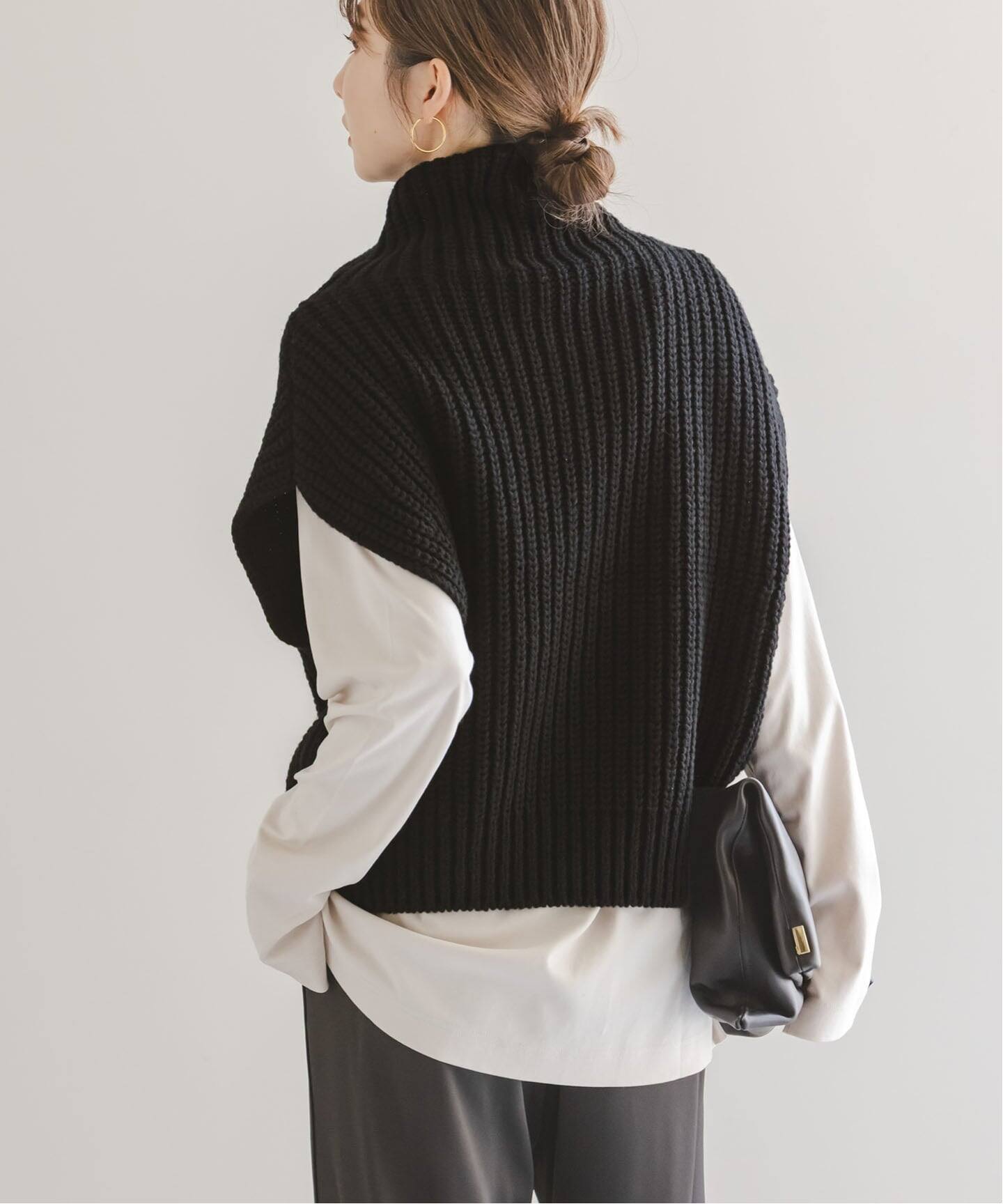 追加》3G片畦ハイネックベスト（ベスト）｜NOBLE（ノーブル）の通販